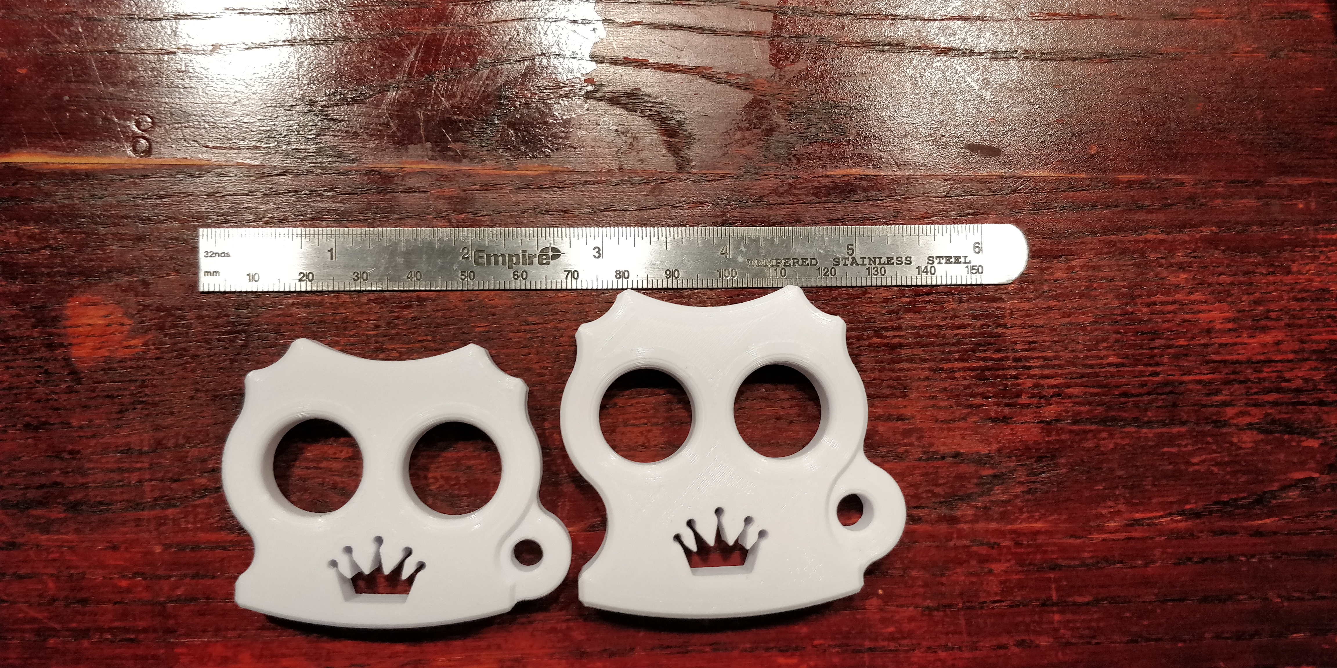 Two Finger Knuckle Keychain - Large and Small Sizes