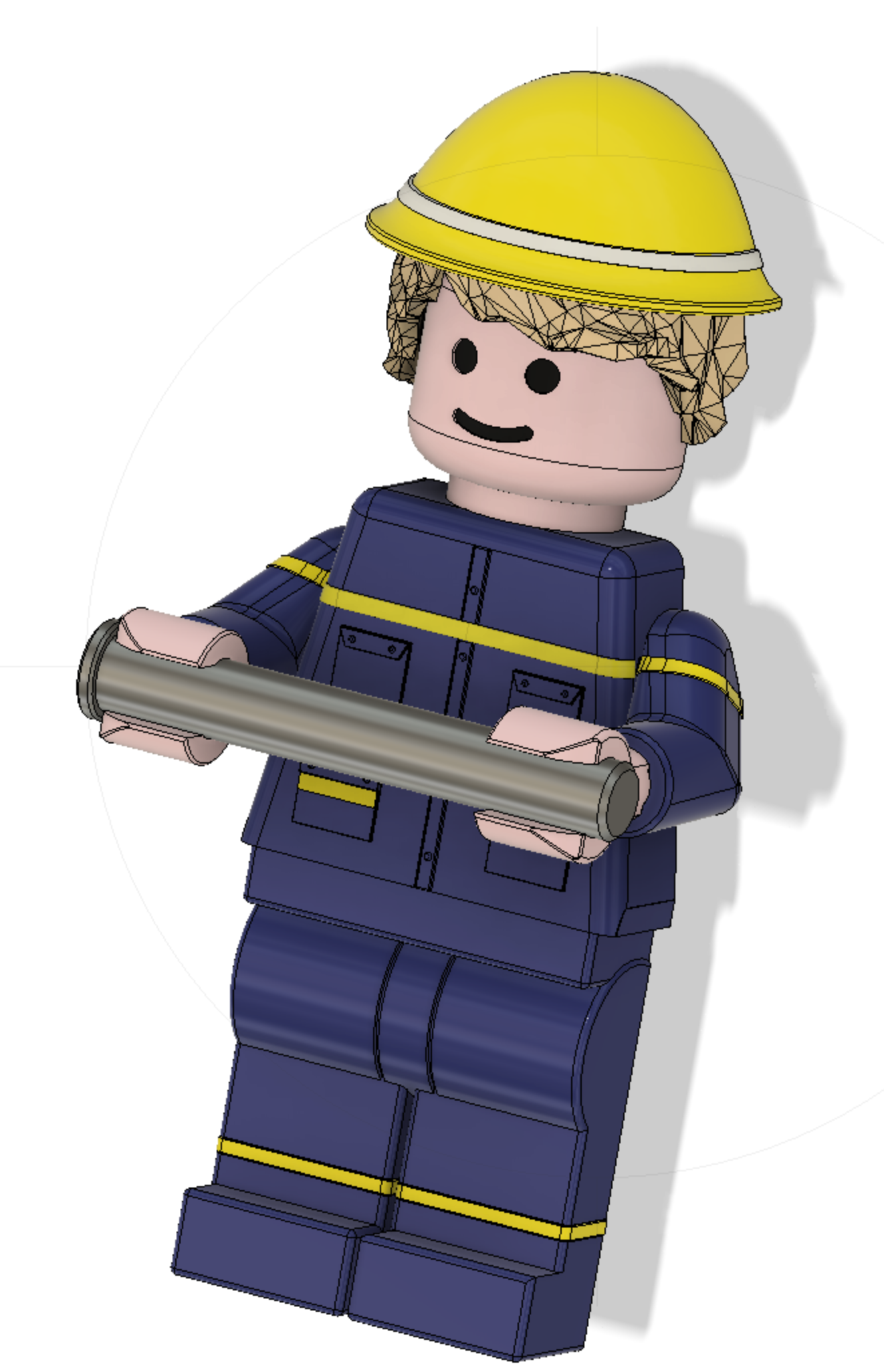 Lego Toilettenmännchenn in THW-Uniform