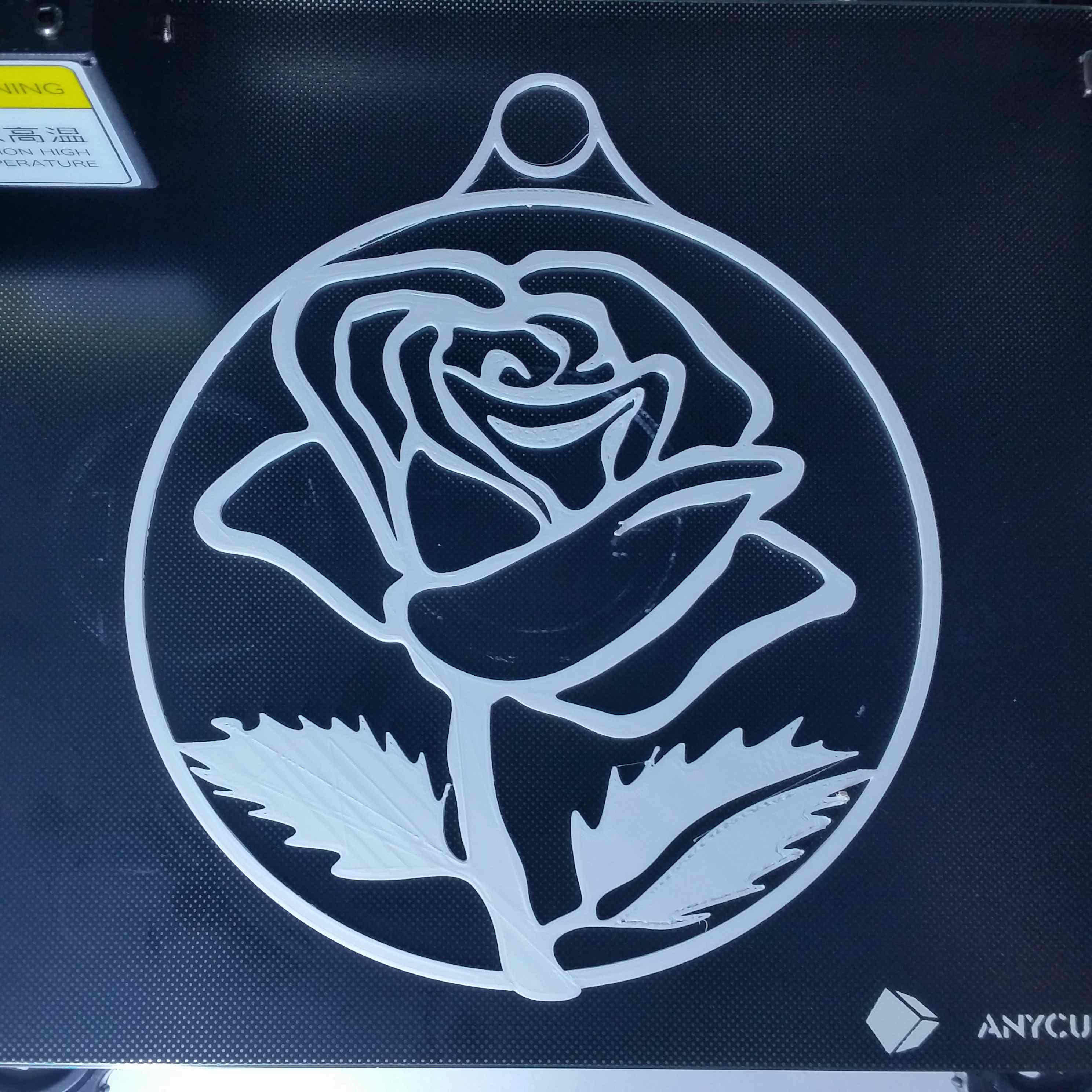 window decoration Fensterdeko Rose