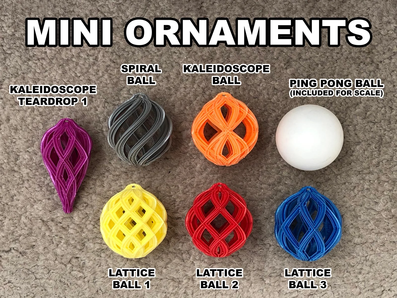 Mini Christmas Ornaments