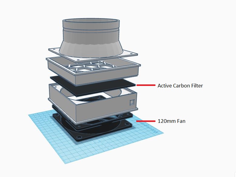 IKEA Lack Extractor Fan Assembly