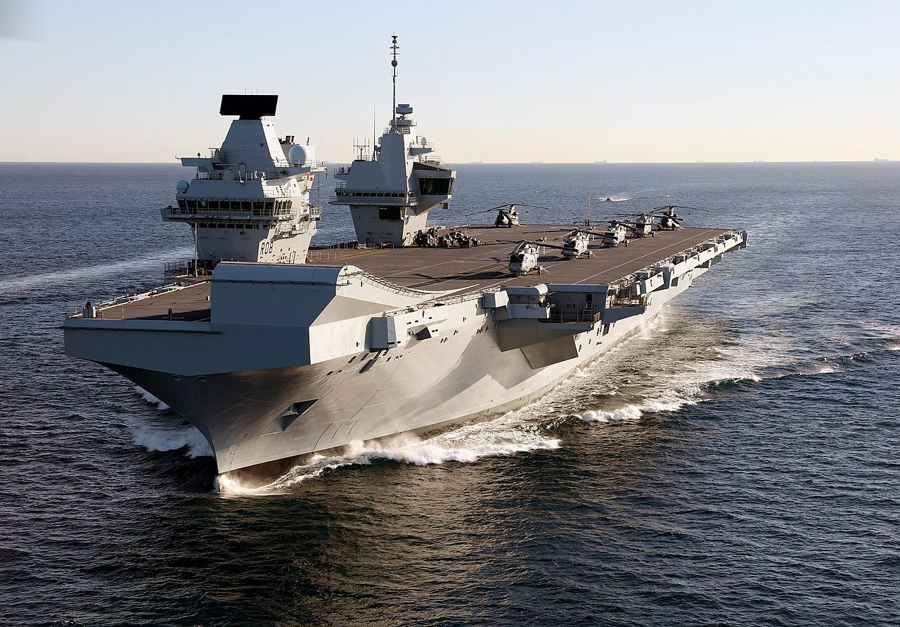 Royal Navy Aircraft Carrier HMS Queen Elizabeth R08