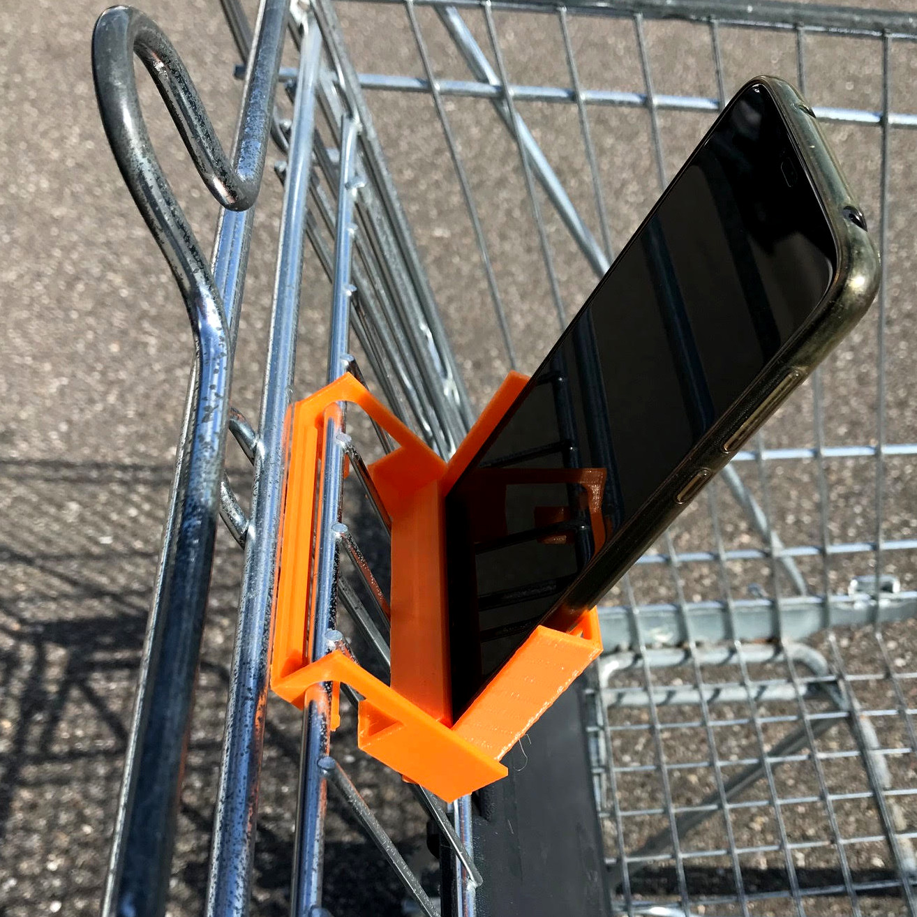 Shopping Cart Smartphone Holder