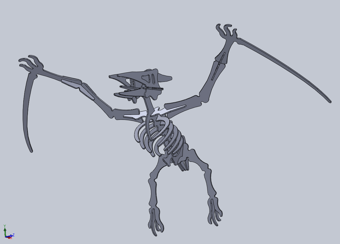 Pterodactyl for 3D Printing.