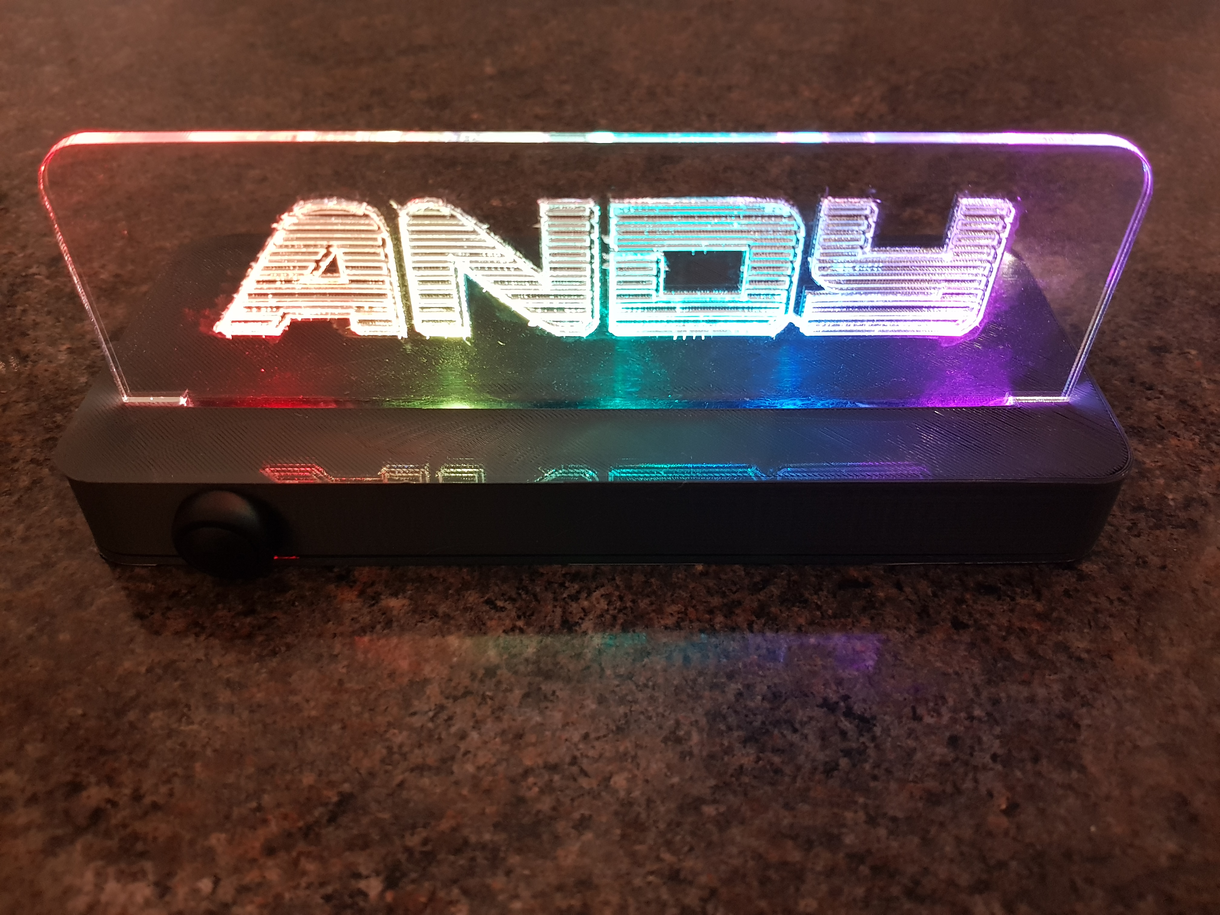 Programmable Rainbow Light Up Sign - Microbit