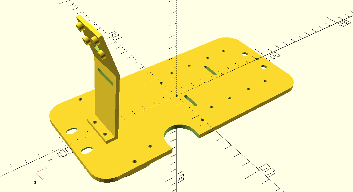 DIYRoboCar inverted donkeycar mounting plate