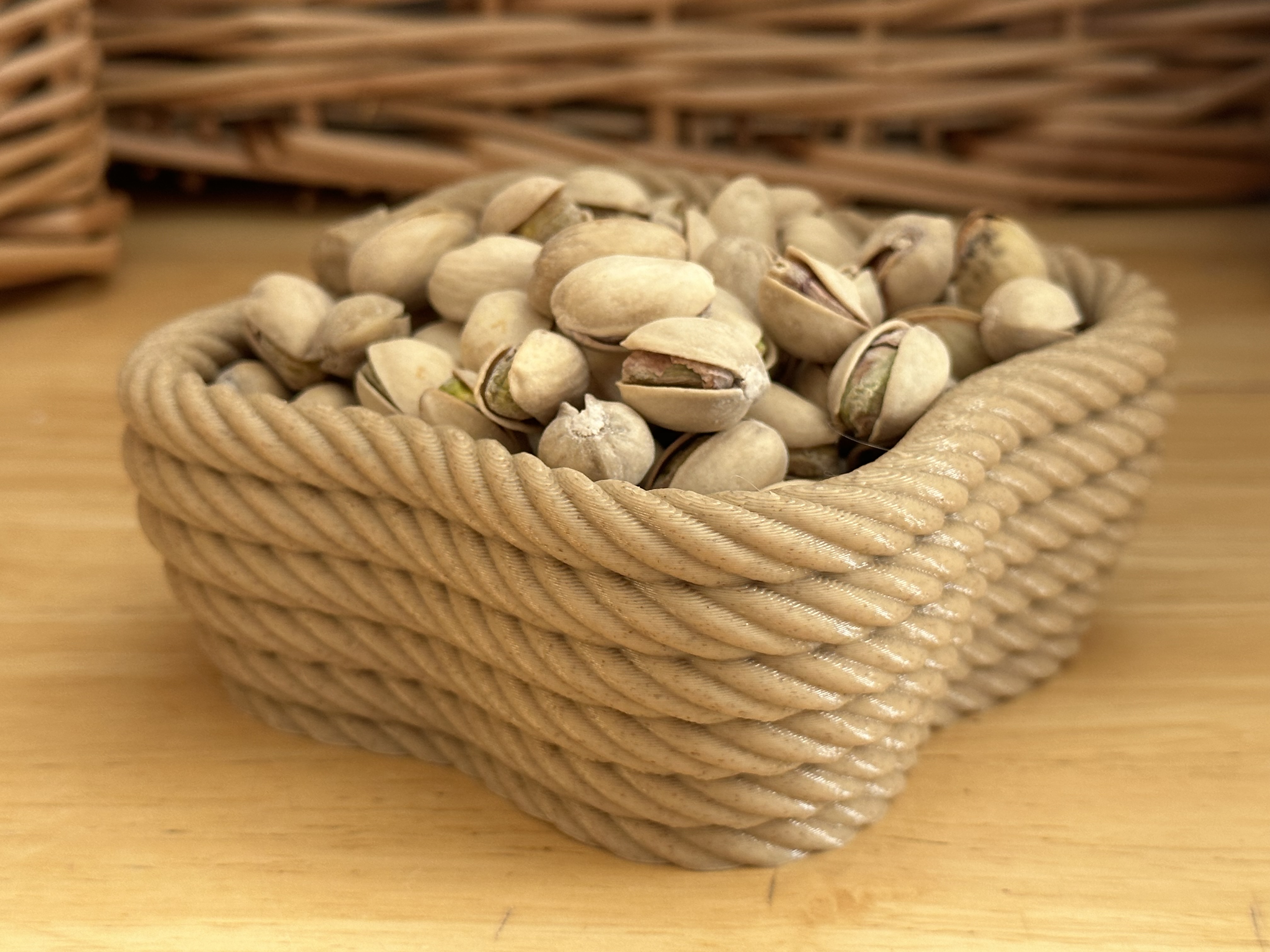 Four Corner Coiled Rope Bowl