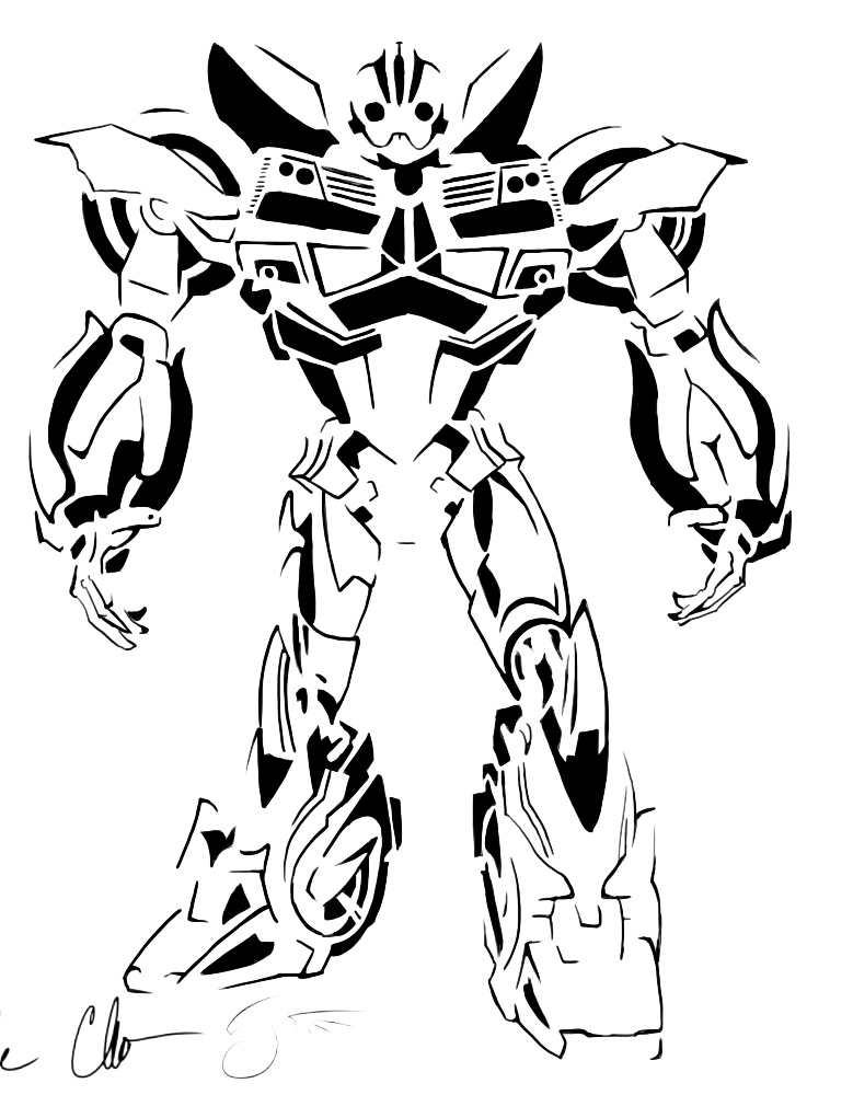Bumblebee stencil