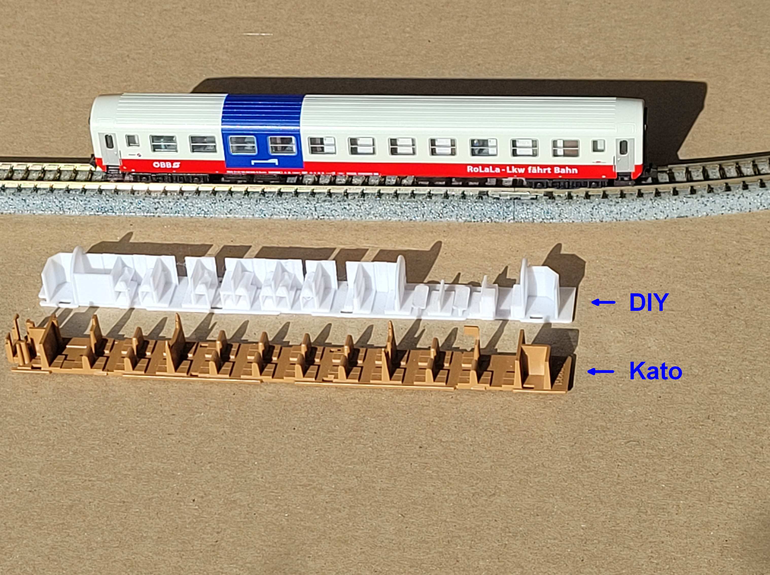 Interior for KATO rolling road accompanying car