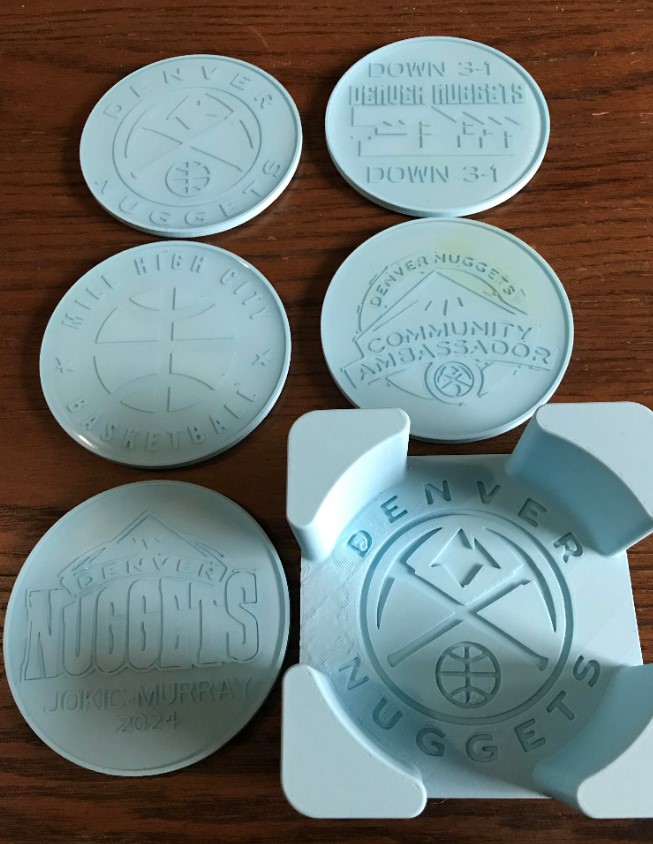 Custom Coasters and Coaster Holder - Personalized Gifts!