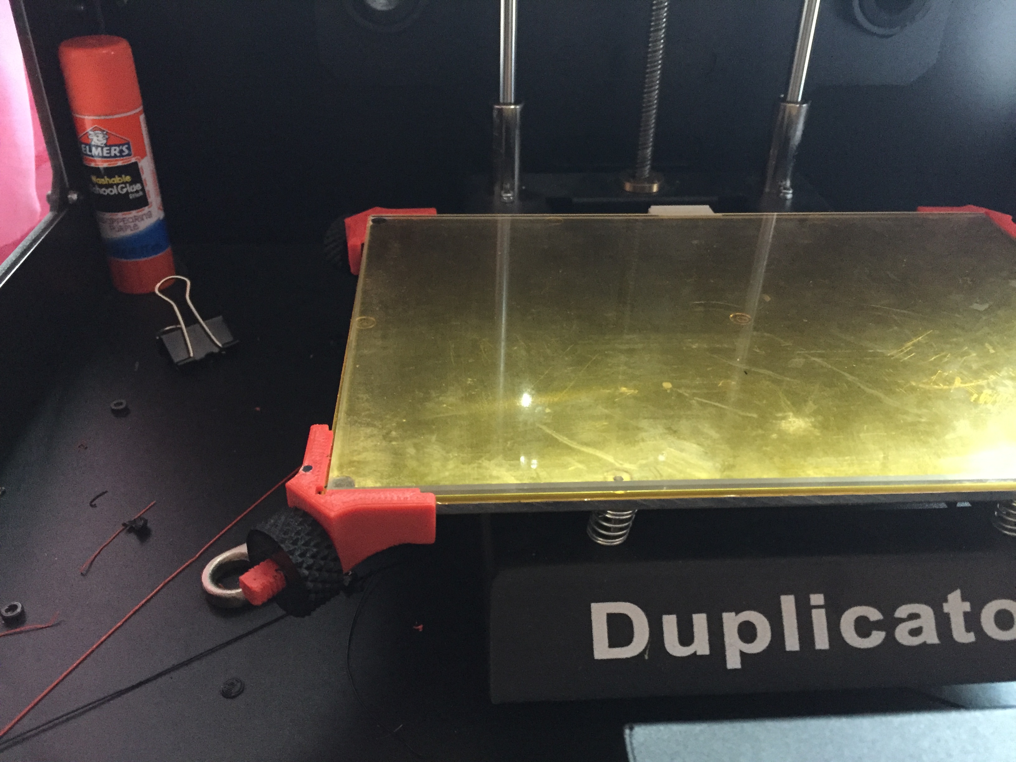 Wanhao Duplicator  4/4s glass bed clamps