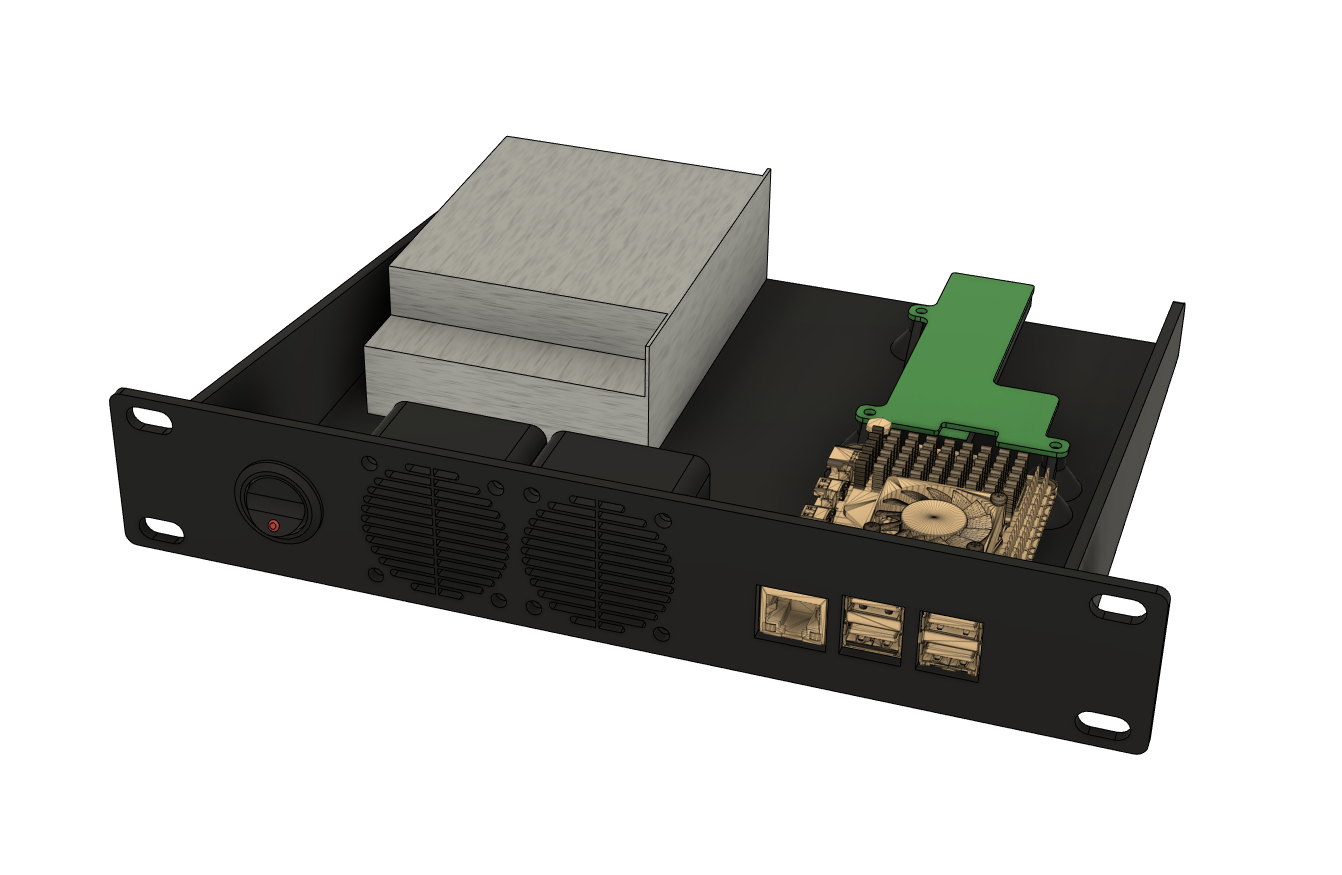 10 Inch Raspberry Pi 5 Home Server with NVMe