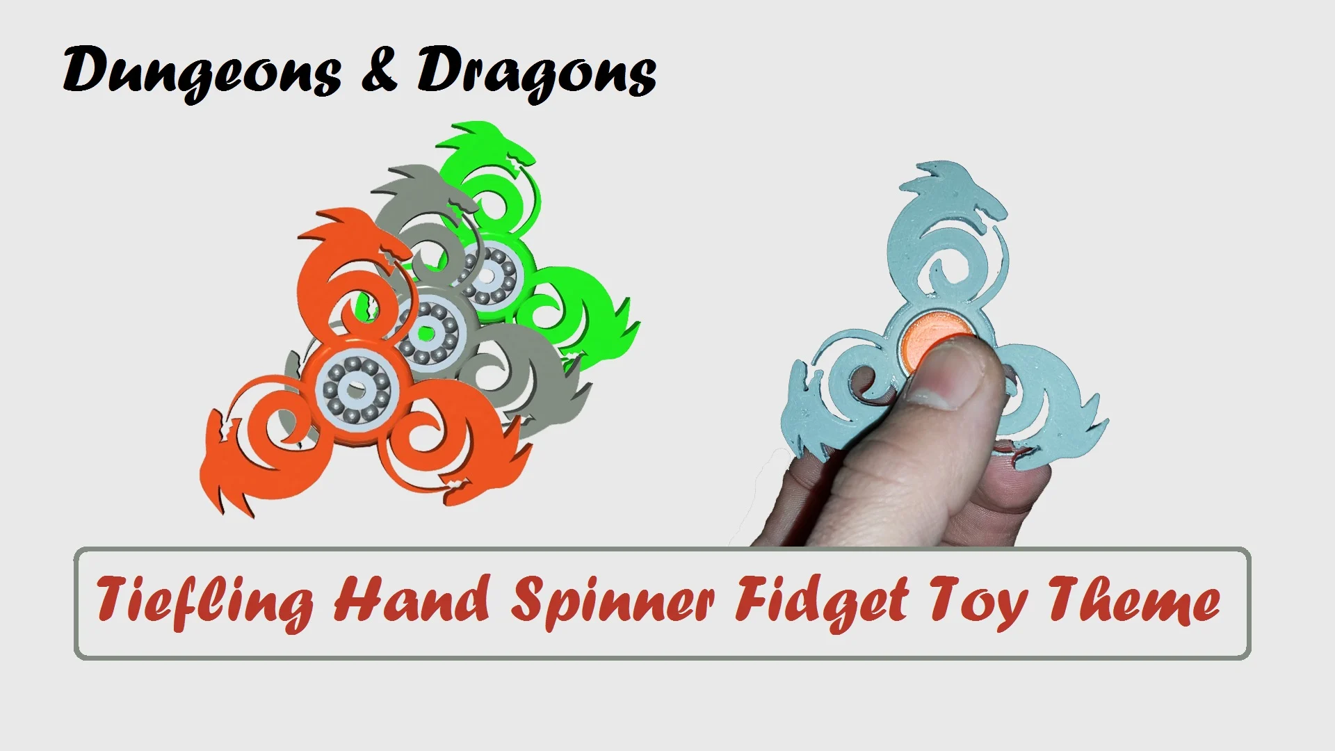 Tiefling Hand Spinner Fidget Toy Theme