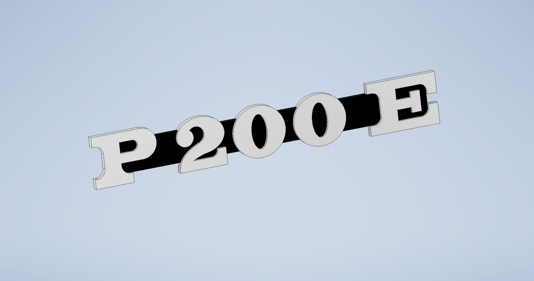 P200X Lettering / P200X Schriftzug