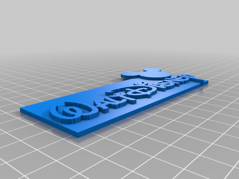 3D Walt Disney Logo