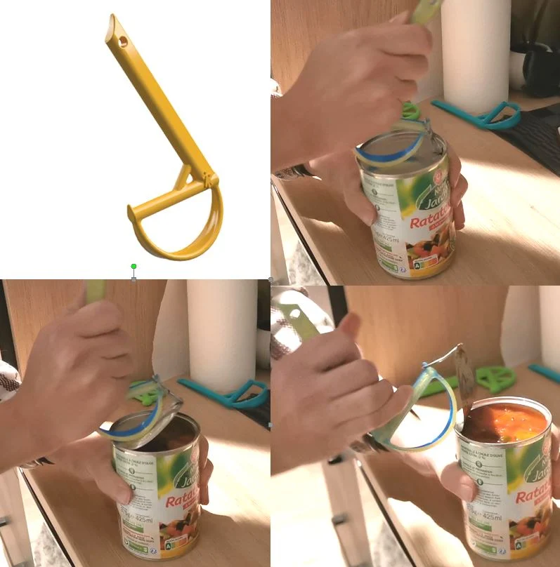 Can opener lever / Levier ouvre boite de conserve 02