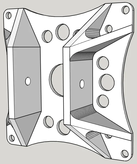 Support VESA pour profilé aluminium