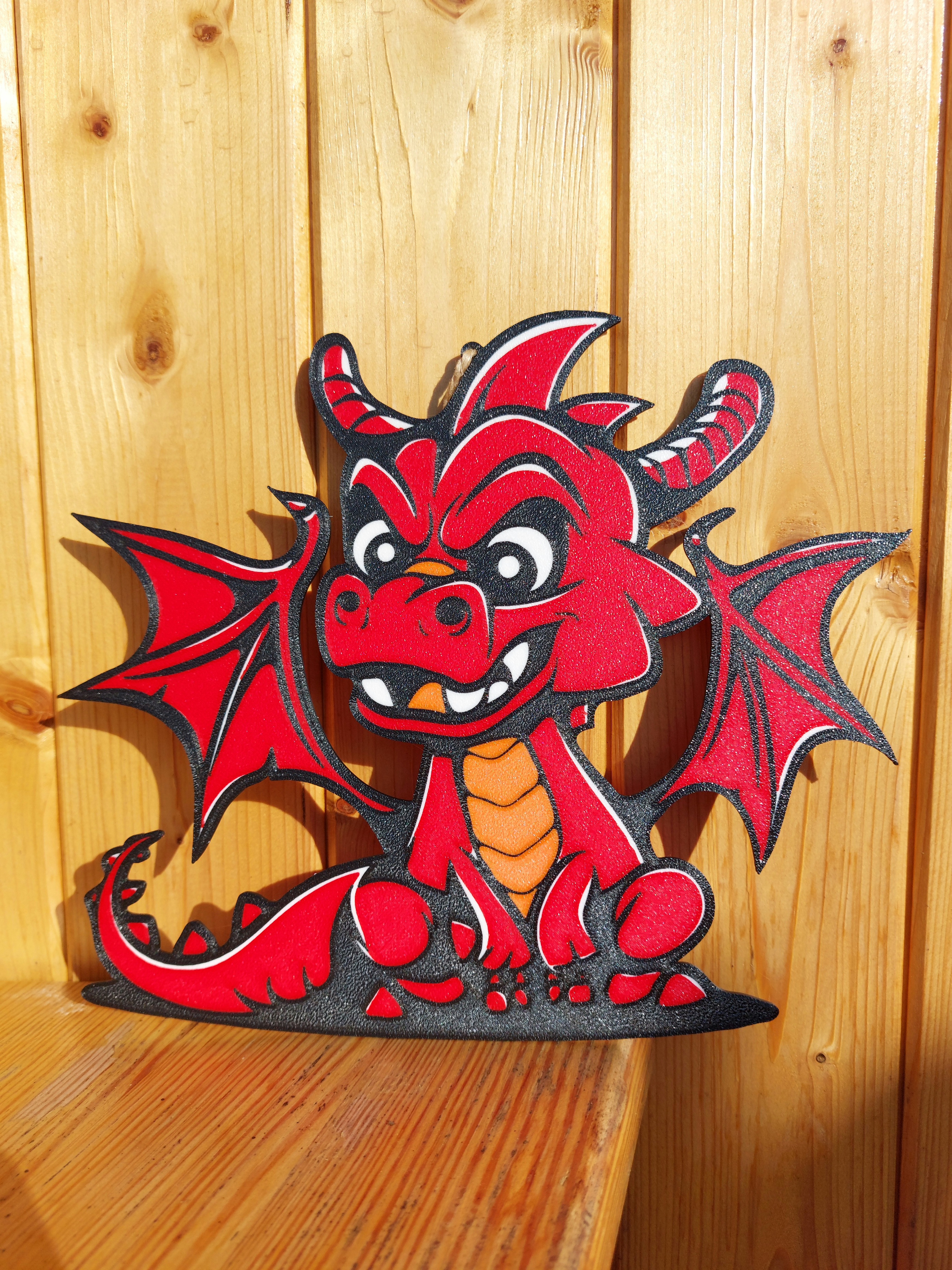Halloween cartoon Dragon window decoration