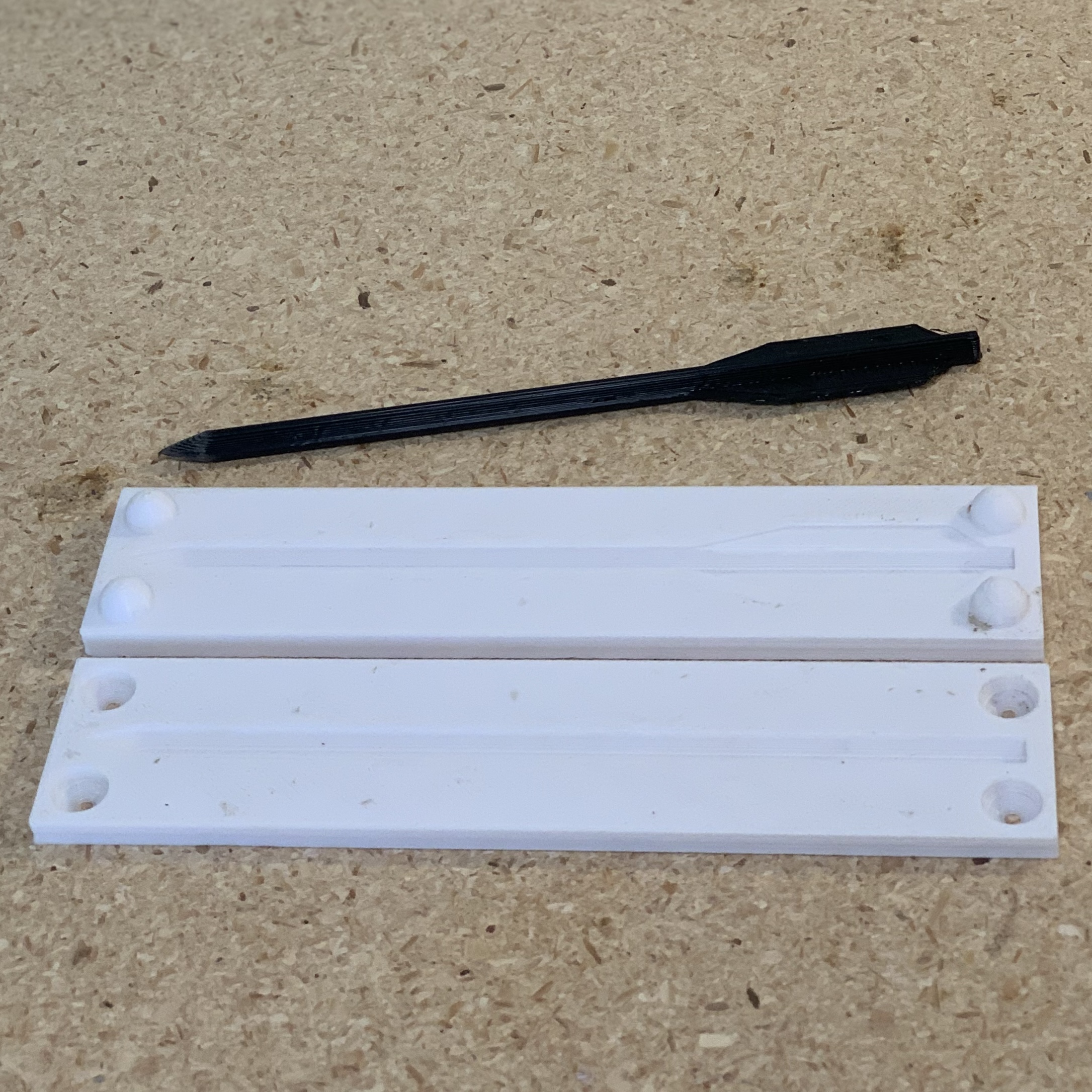 Pistol Crossbow Bolt Cardboard Mold