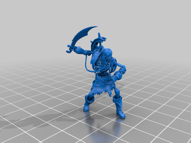Spinal frontier swashbuckler - 28mm undead pirate - dp - lp