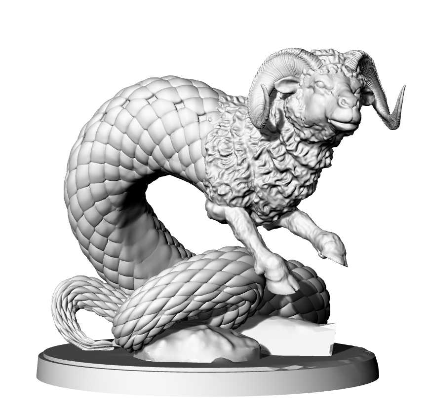 Ram Snake Table-top Figure