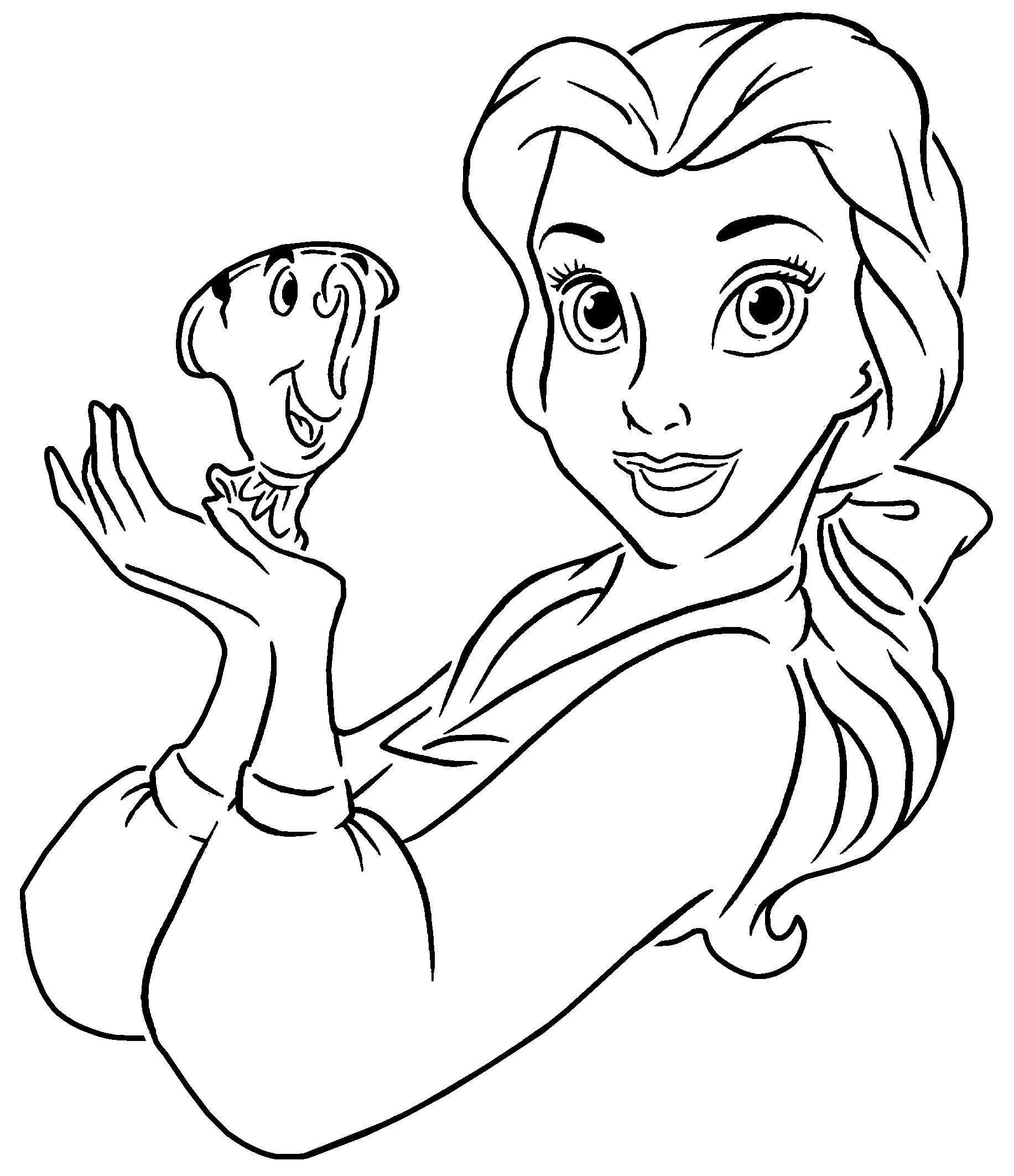 Princess Belle stencil 3 + 2D