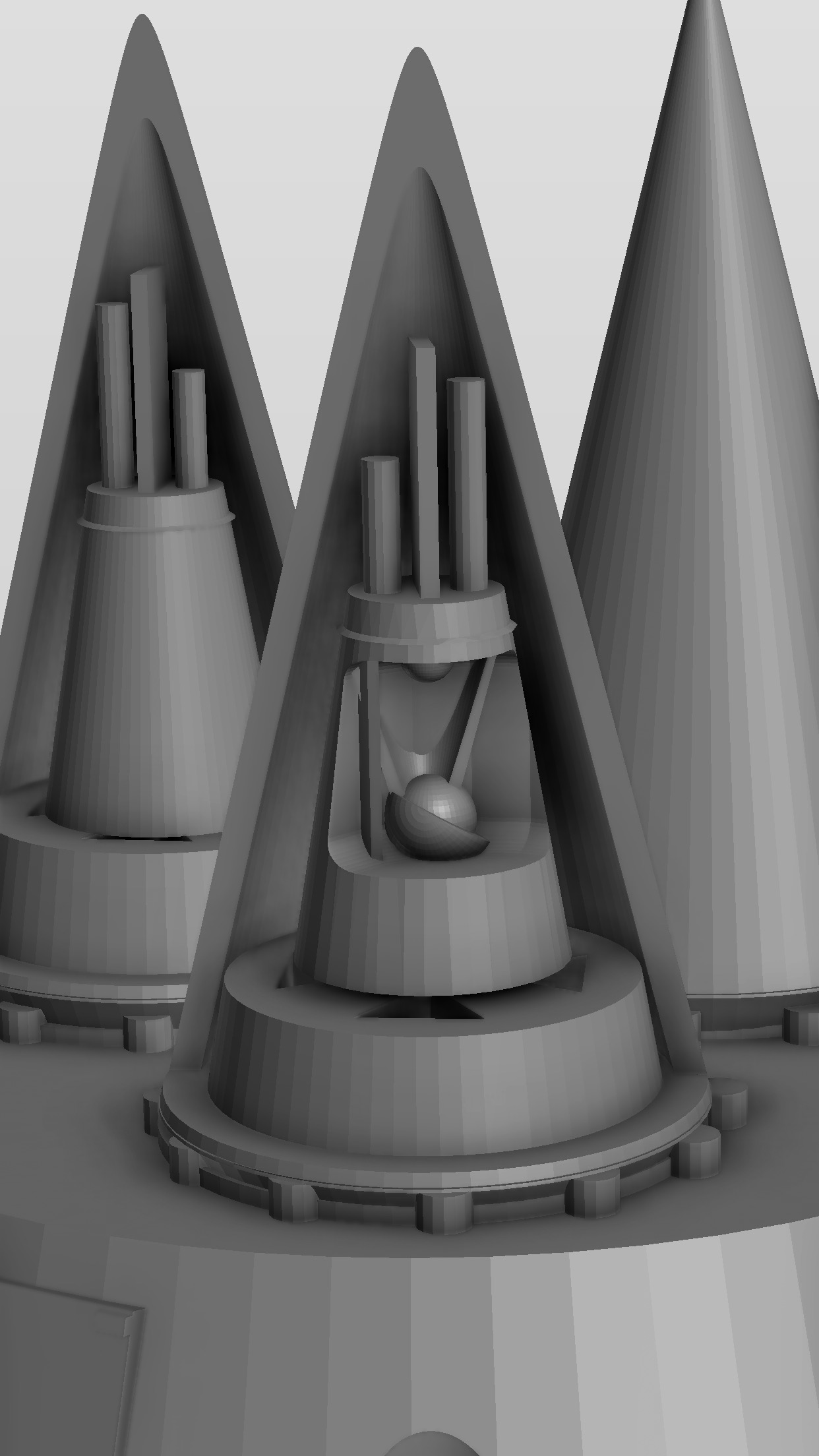 W78 Thermonuclear warheads (x3 payload) inside MK12A Rentry vehicle