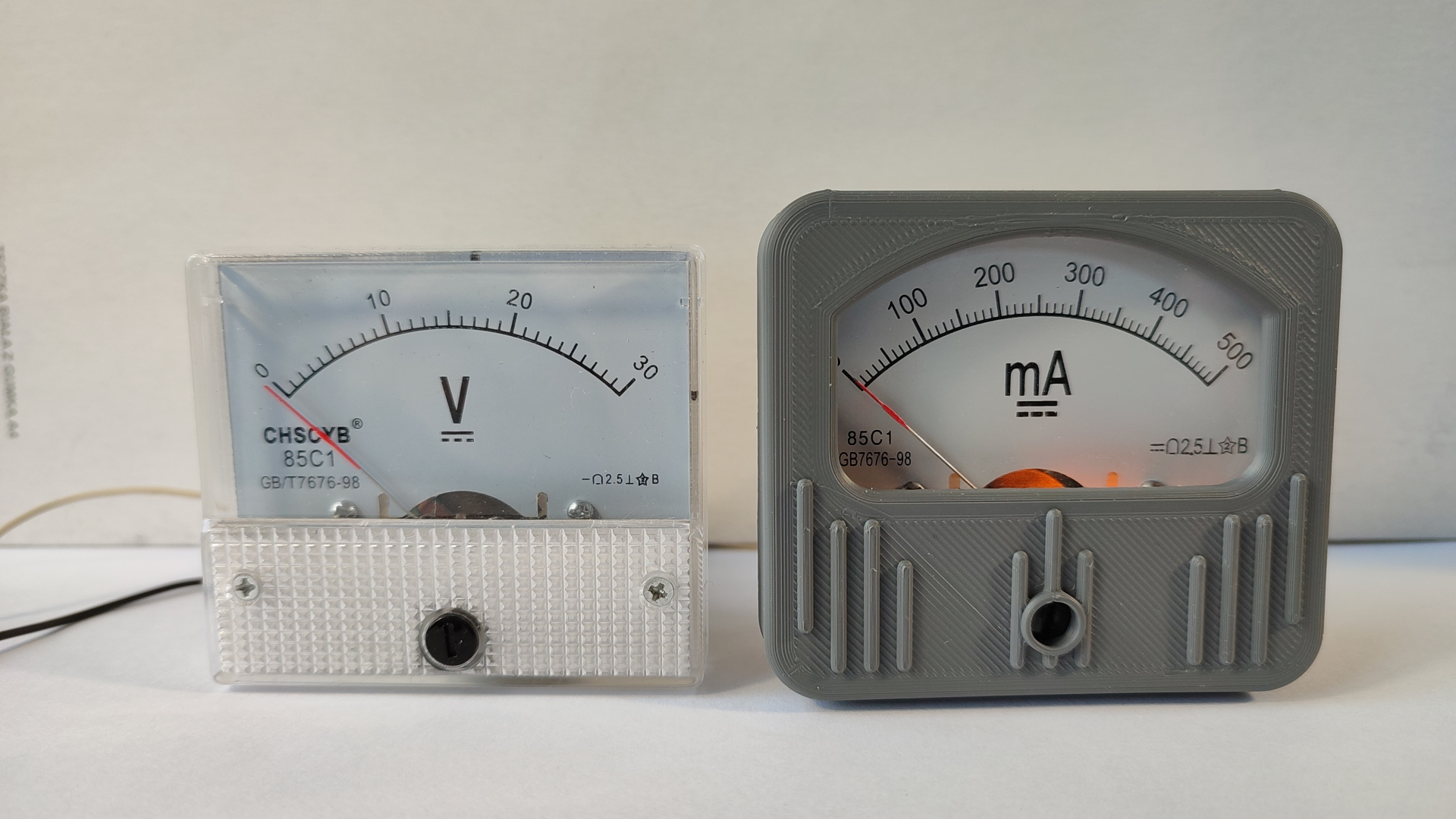Analog Panel Meter Retro Frame - Simpson Like Vintage Panel Meter