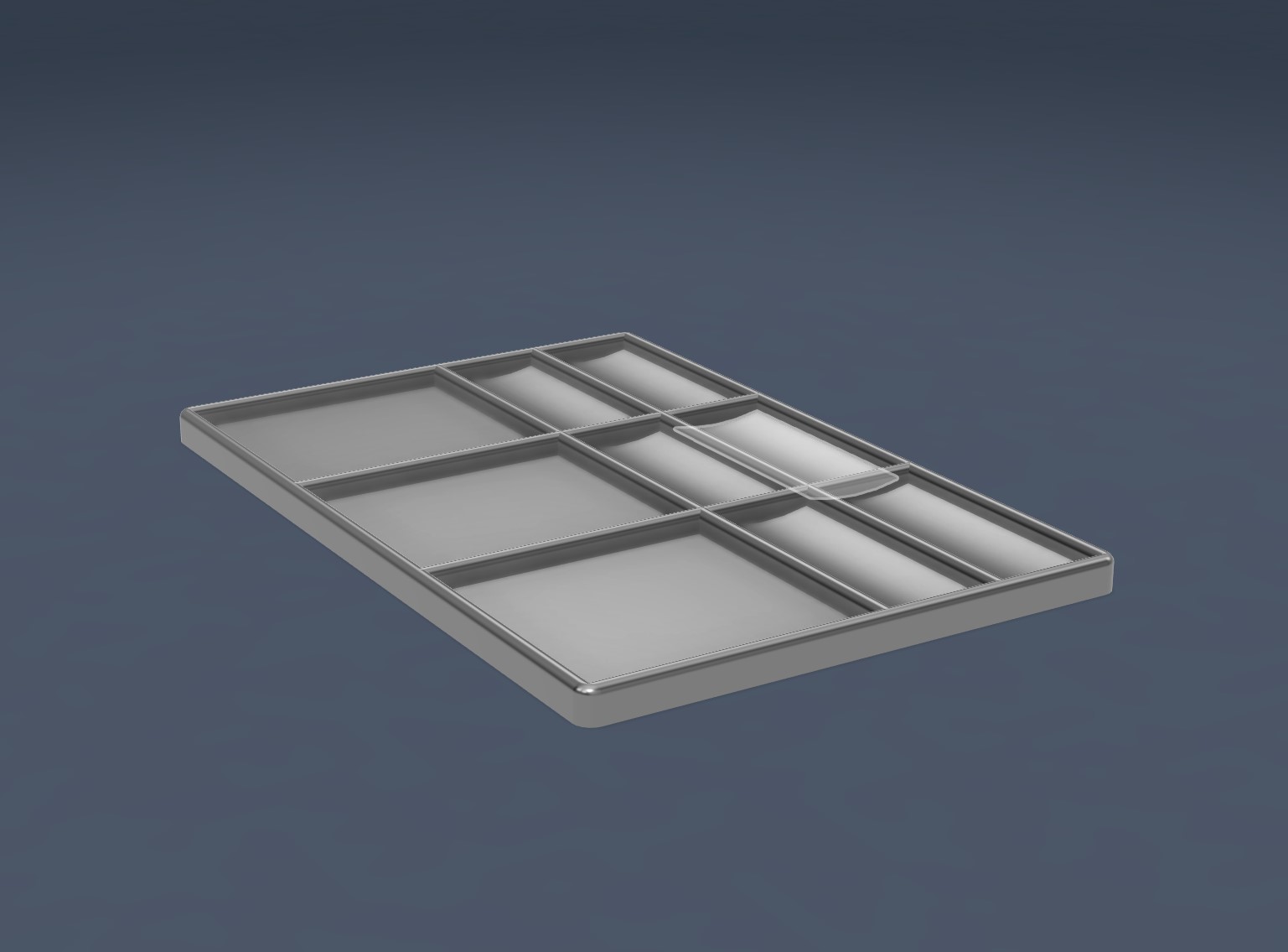Small Screw Tray with Scalloped Segments