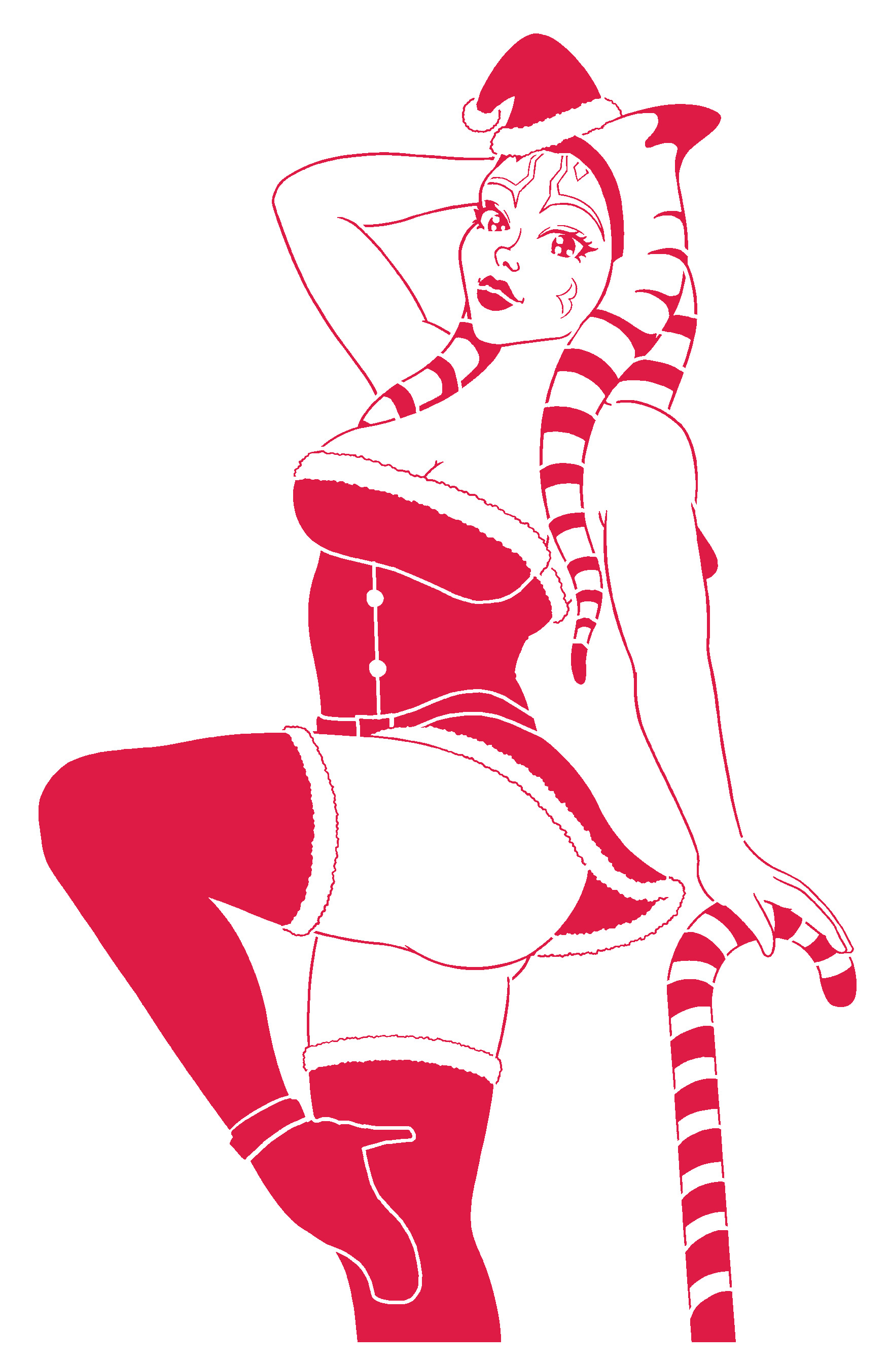 Ahsoka Tano stencil 7