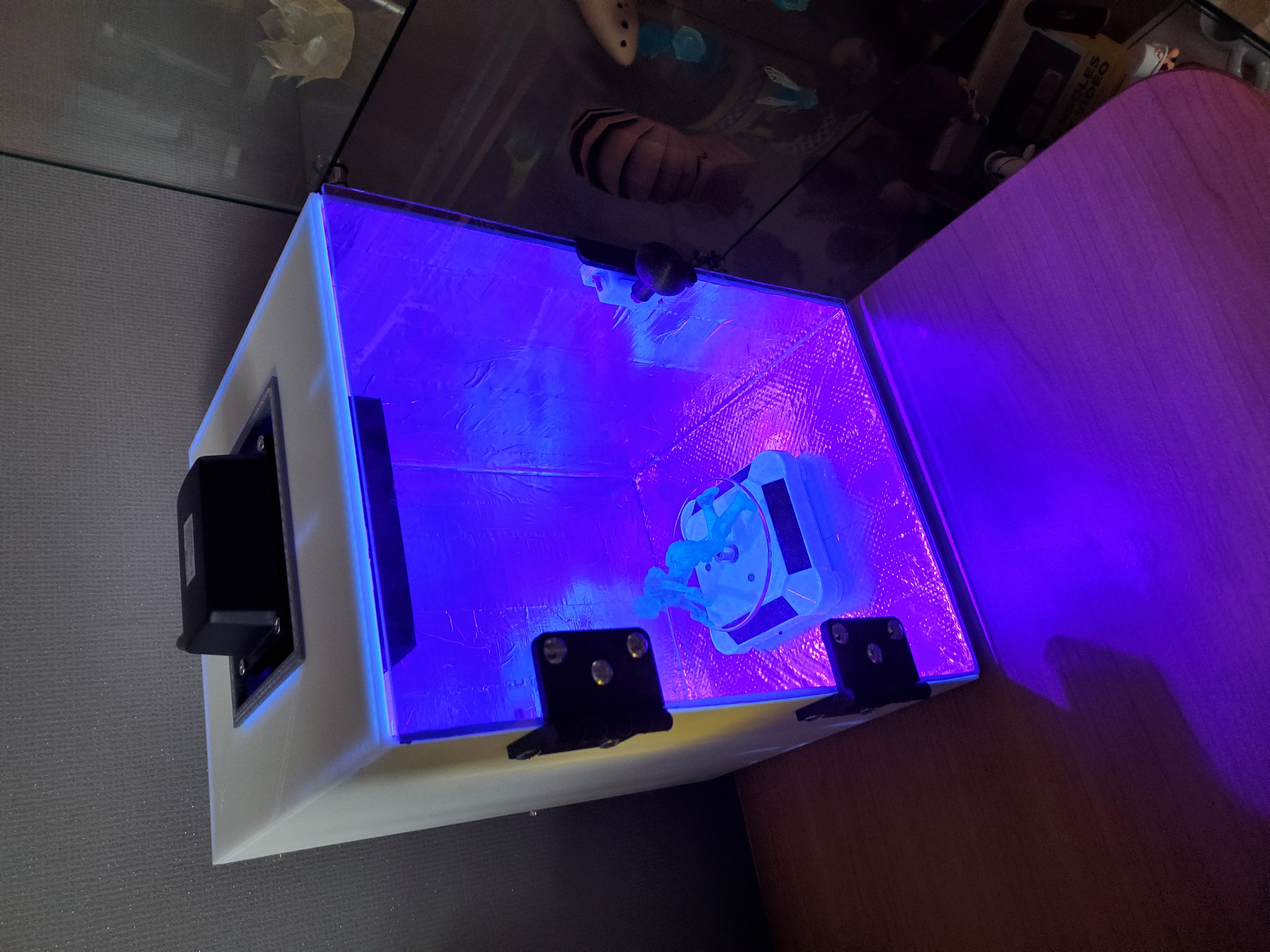 Cure box Chambre UV photopolymérisation impression 3D résine