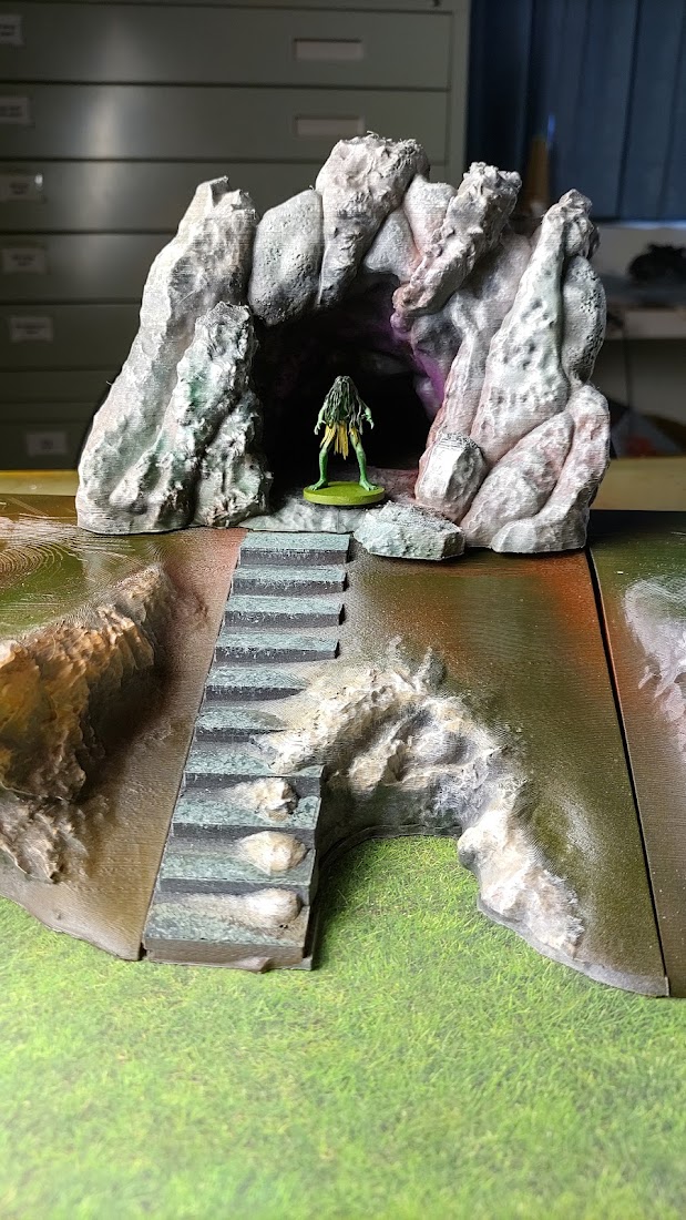 modular hill with stairs
