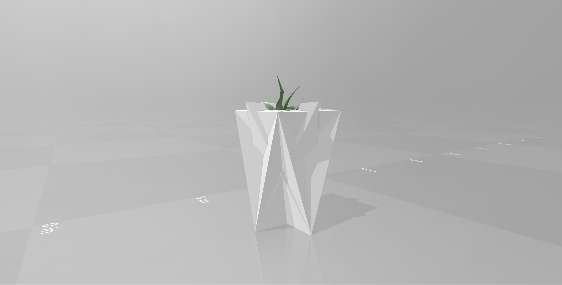 Complex Dual Triangle Vase