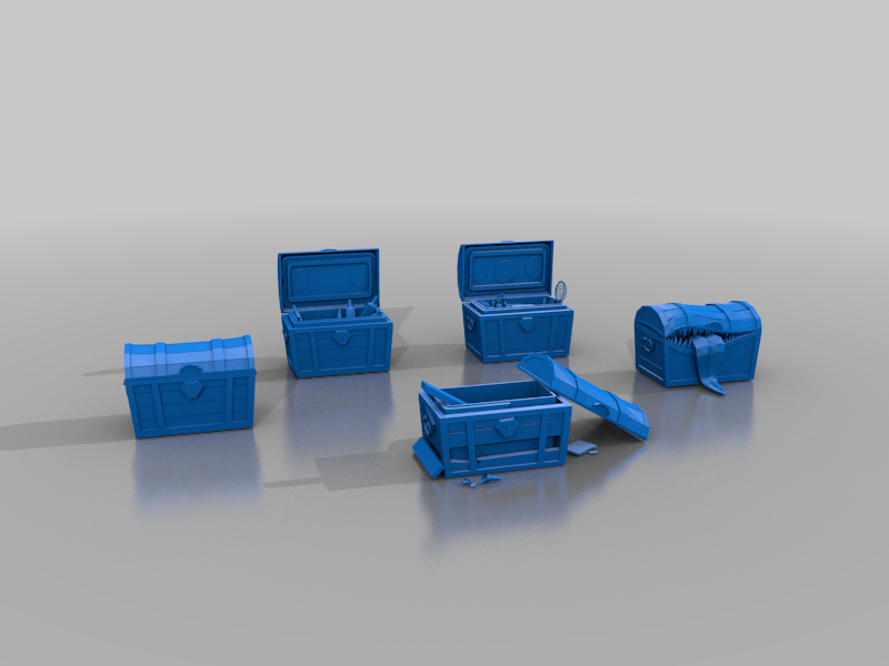 various chests - dnd props