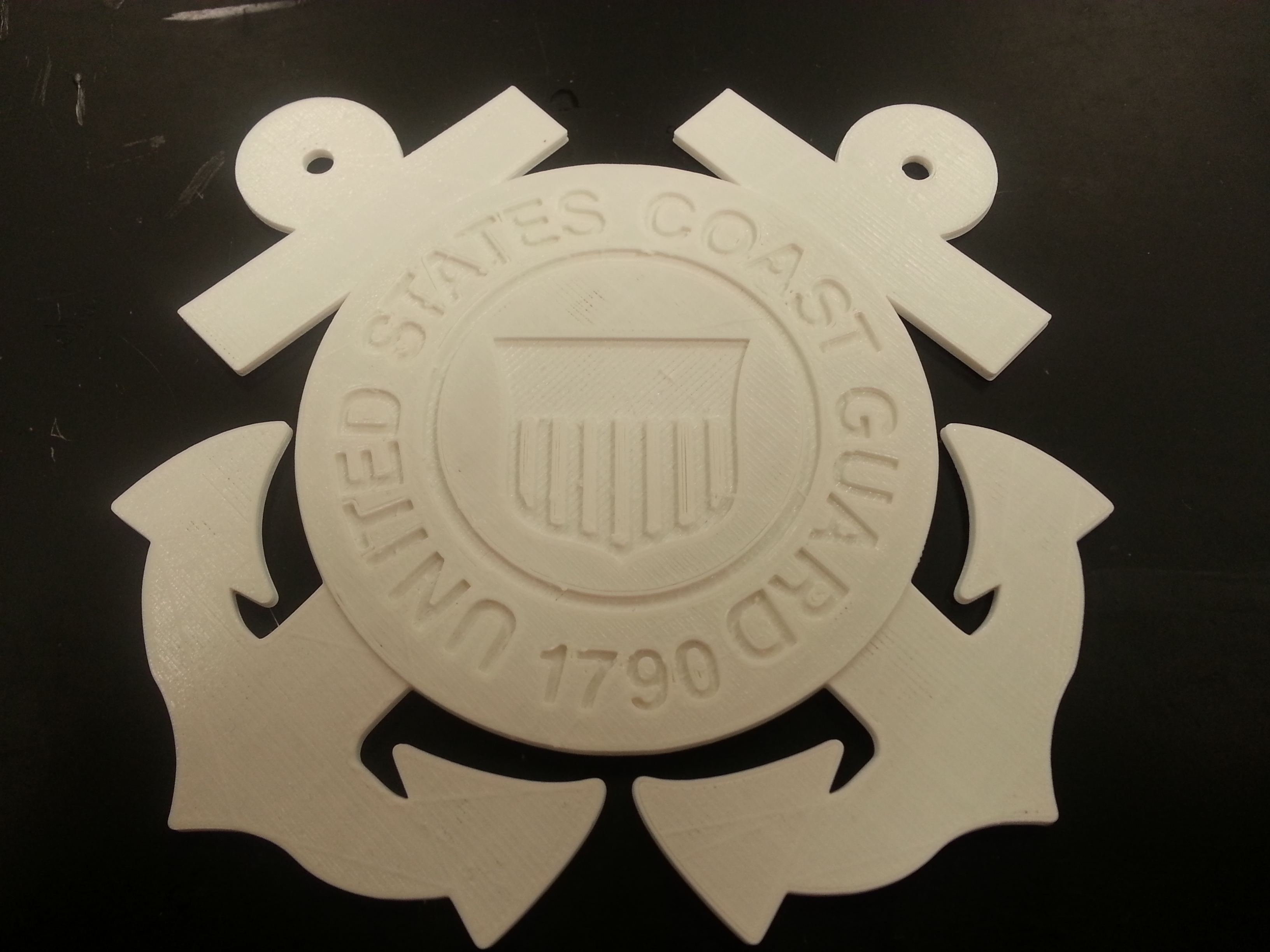 US Coast Guard Coaster and Keychain