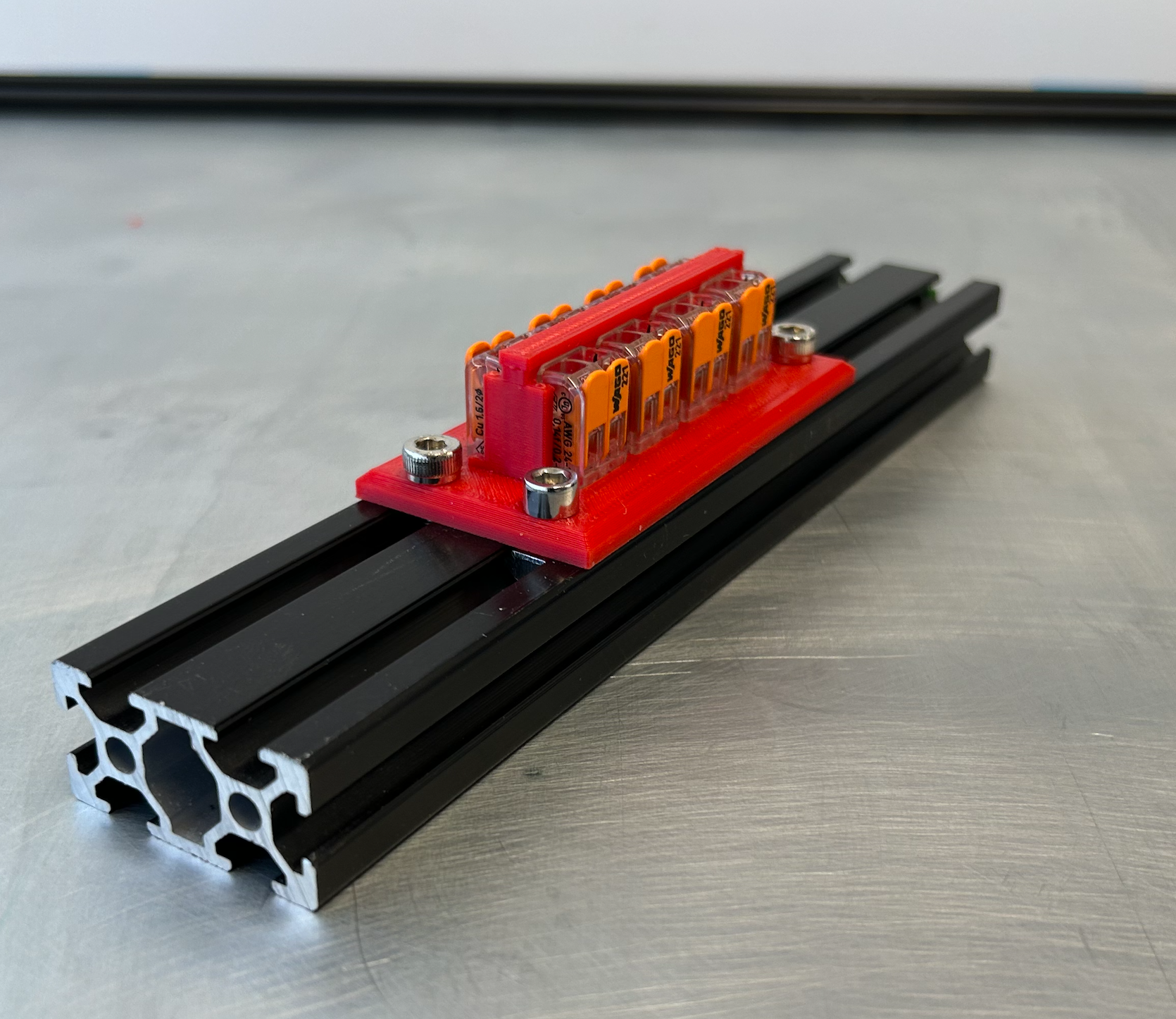 Wago 221-412 extrusion 2040 mount