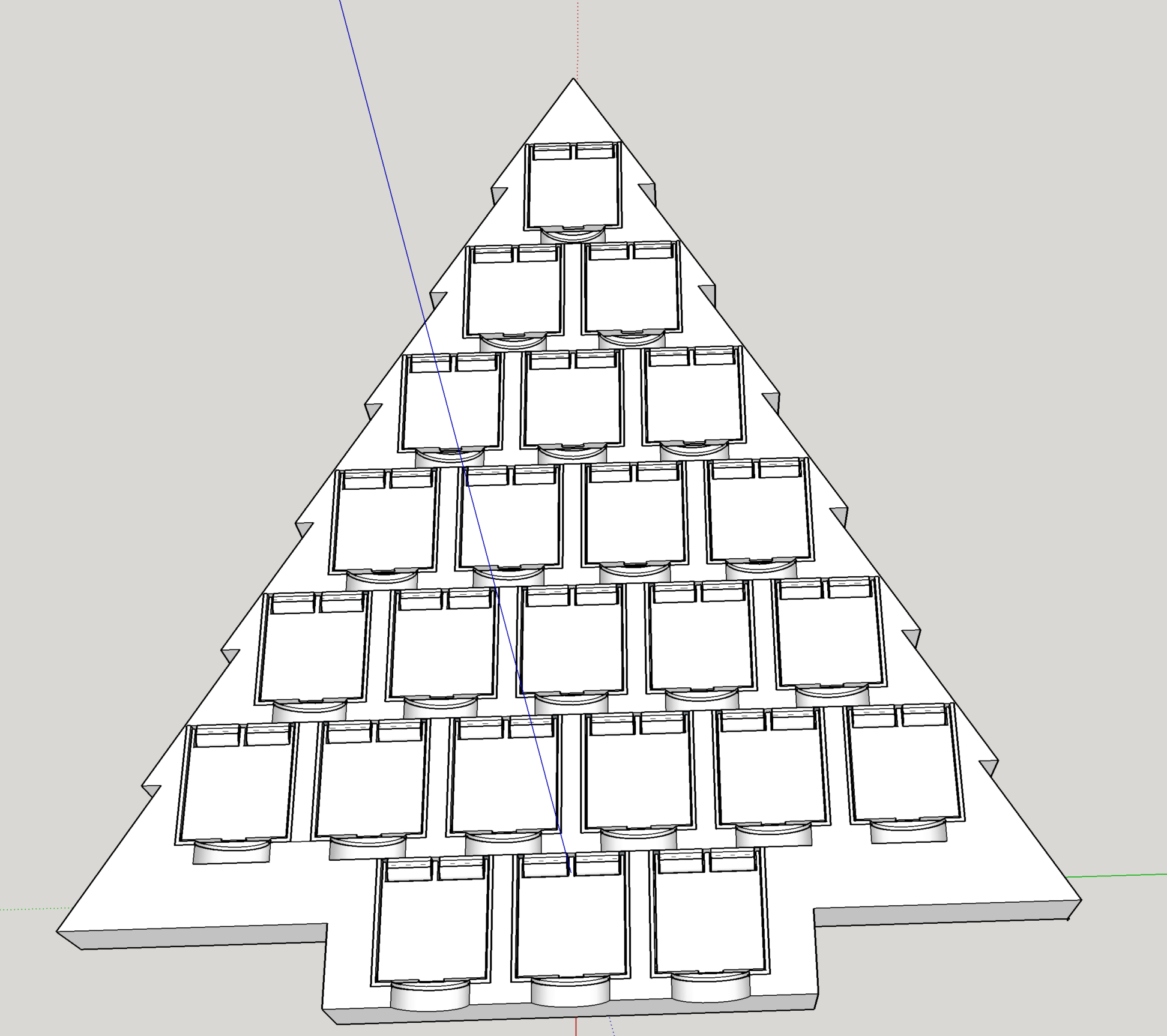 Advent Calendar with Opening Doors