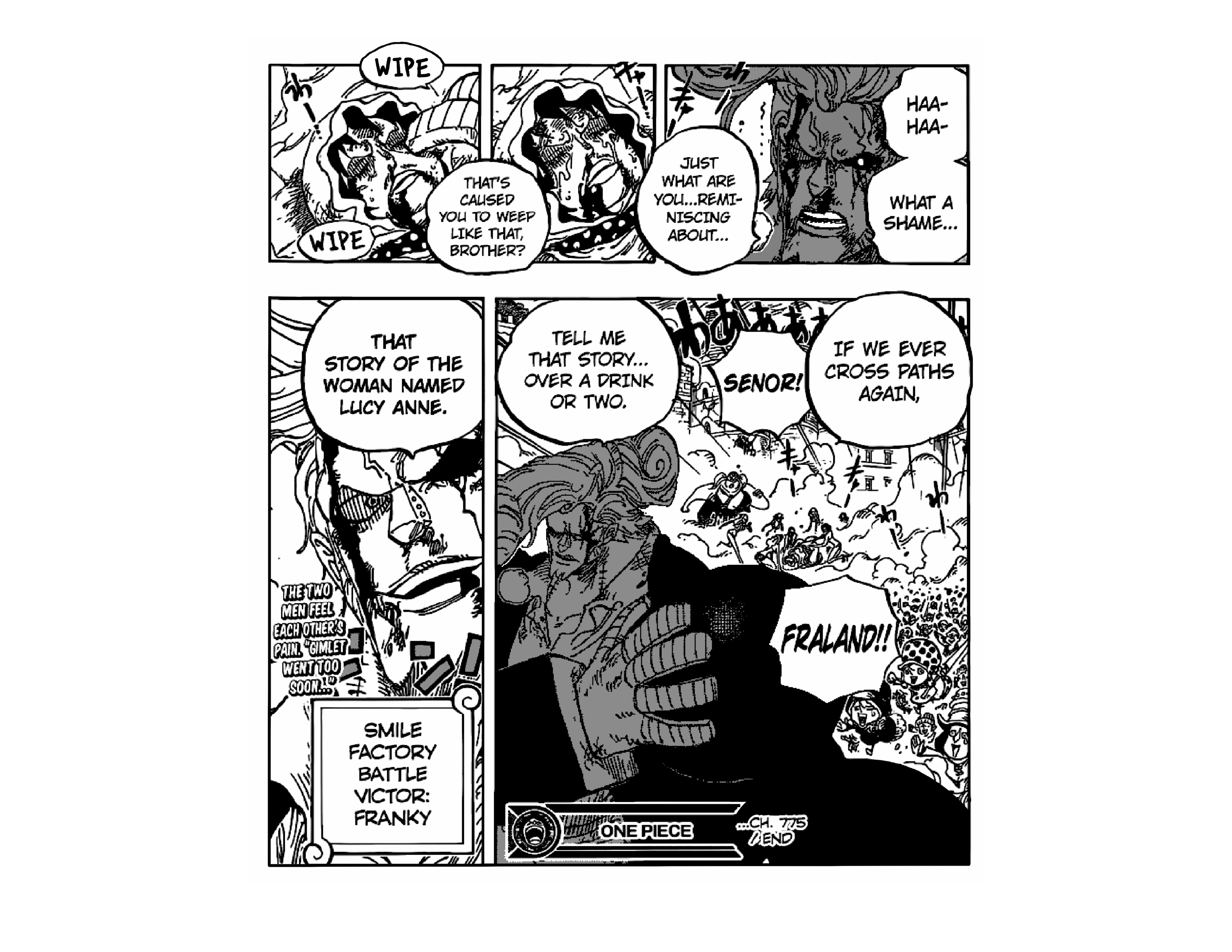Franky vs. Senor Pink - One Piece Manga Panel