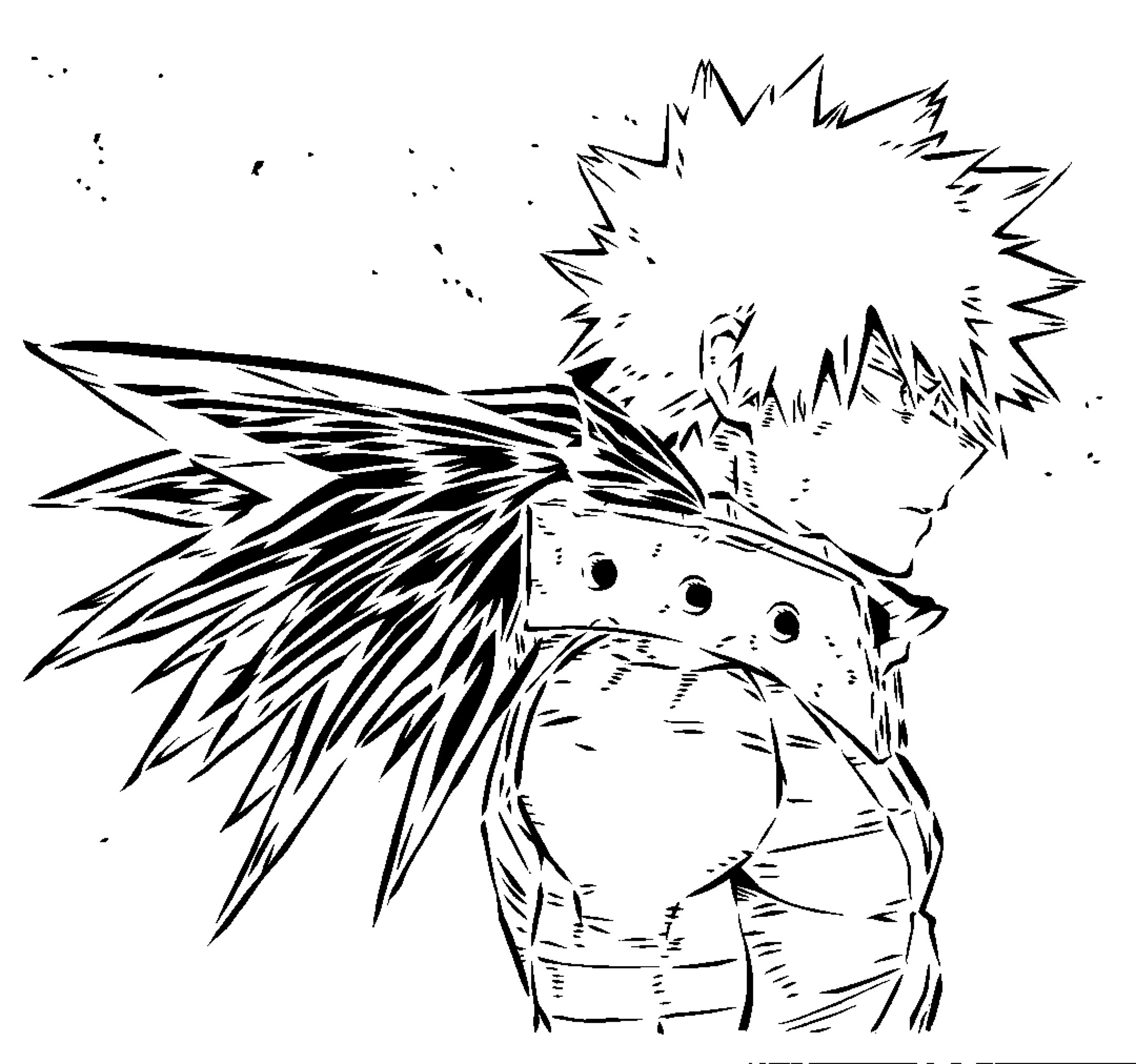 Katsuki Bakugo stencil 5