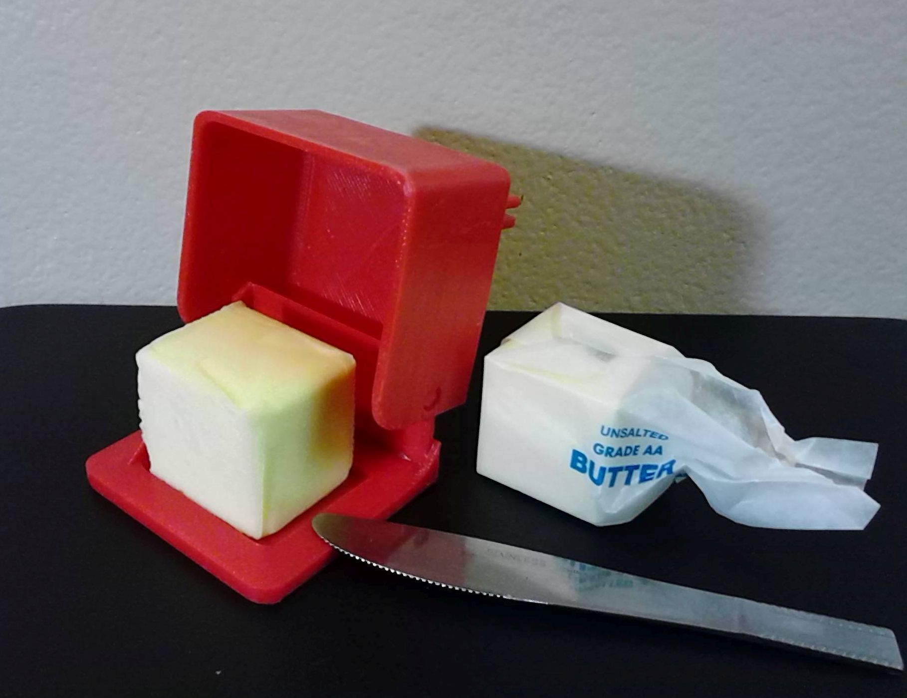 hinged butter dish shortened