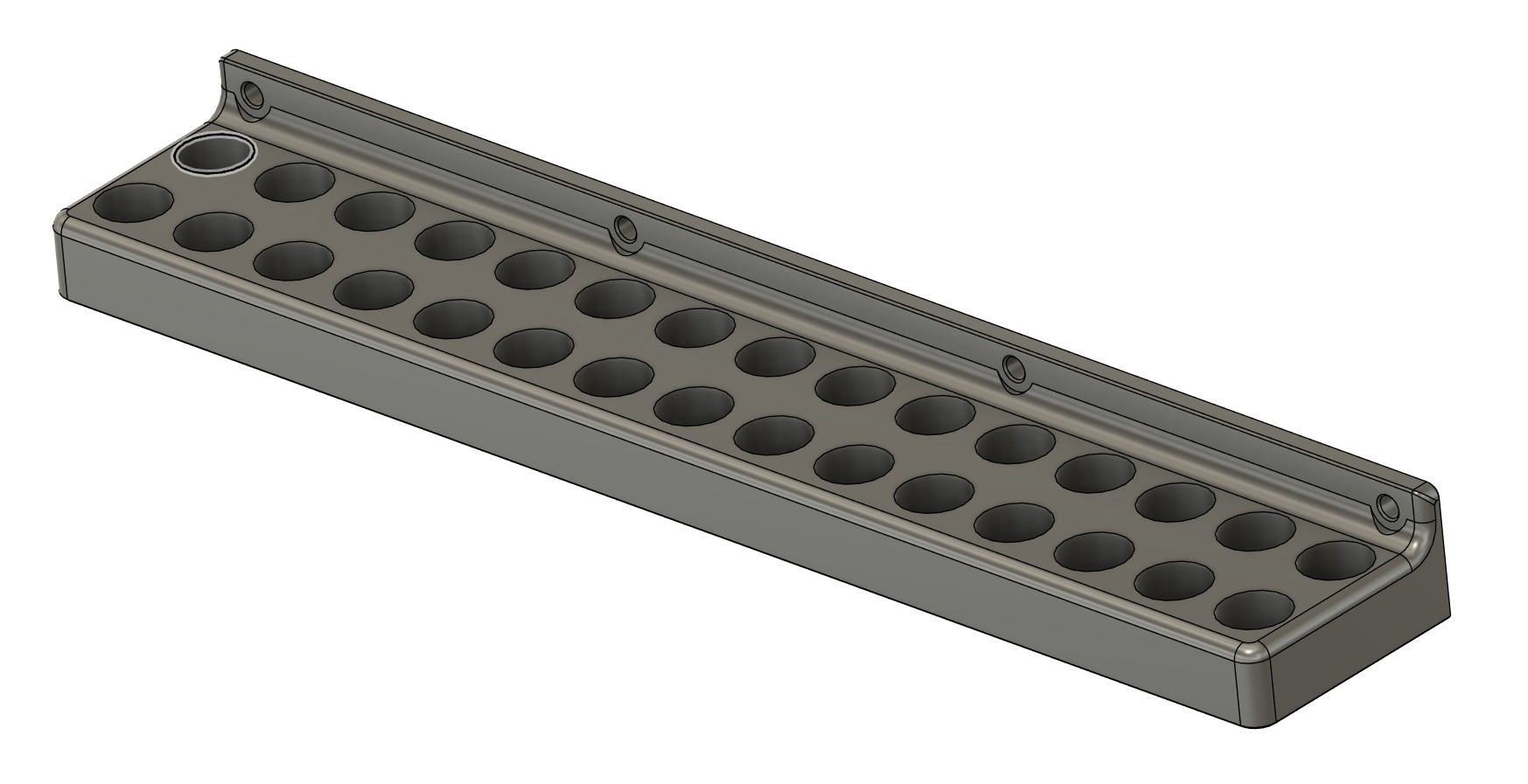 ER collet wall mount organizers