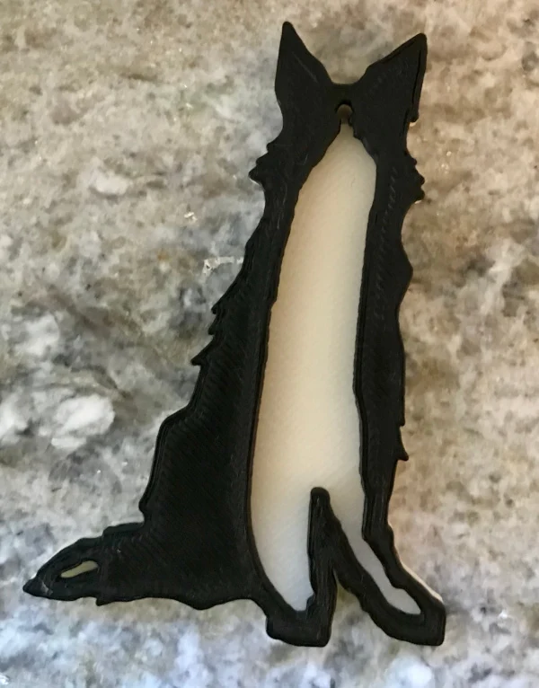border collie keychain