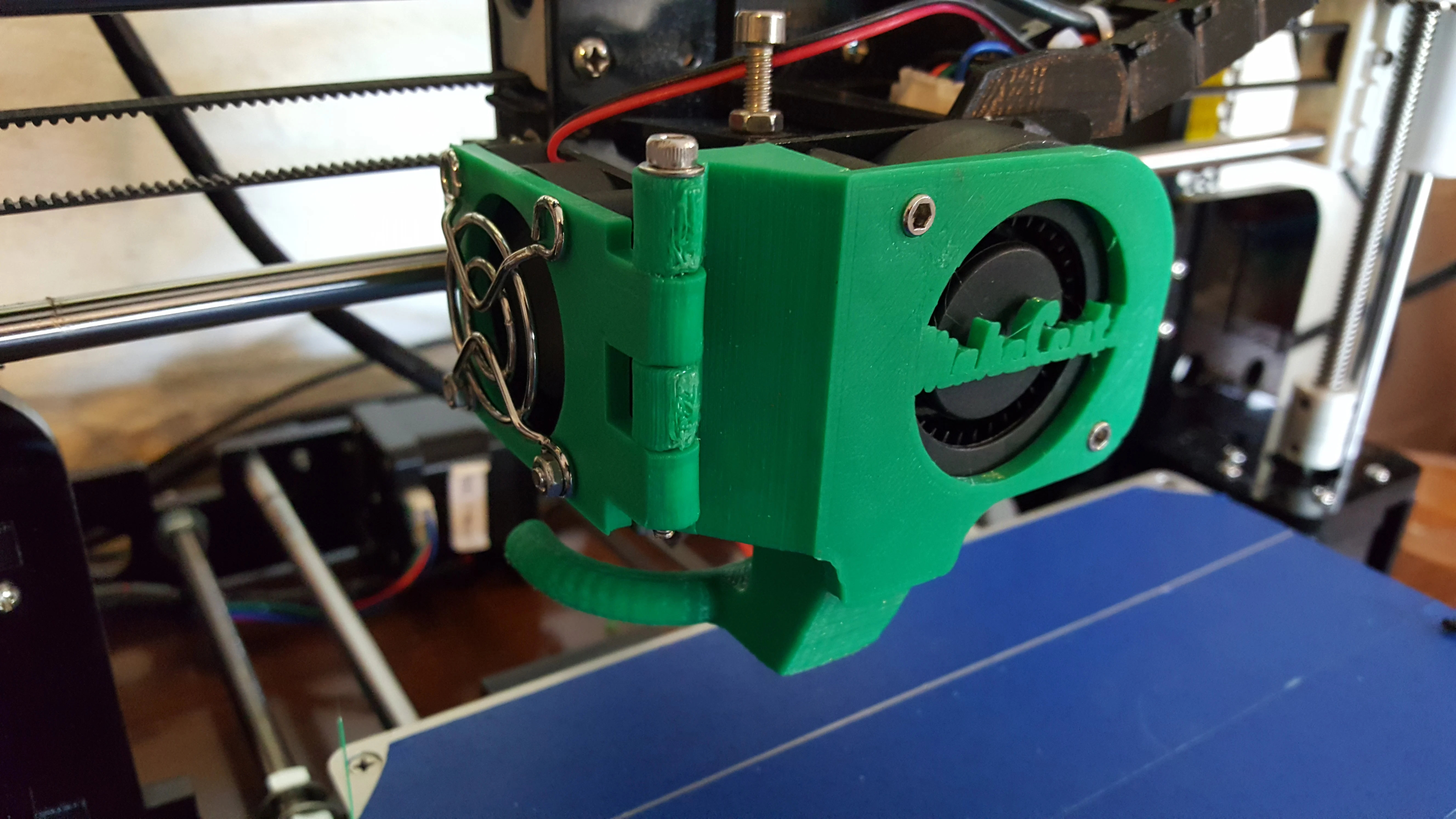 Anet A8 Remix of Extruder Fan Mod V2 by hadoko