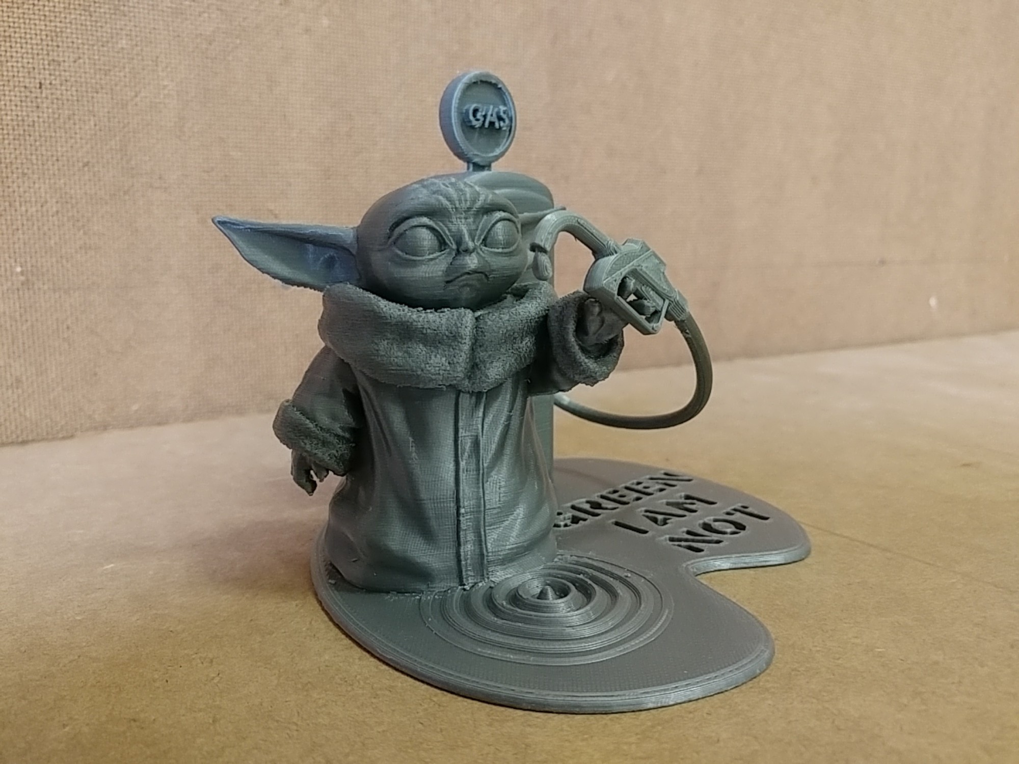 Baby Yoda (Grogu) is not green