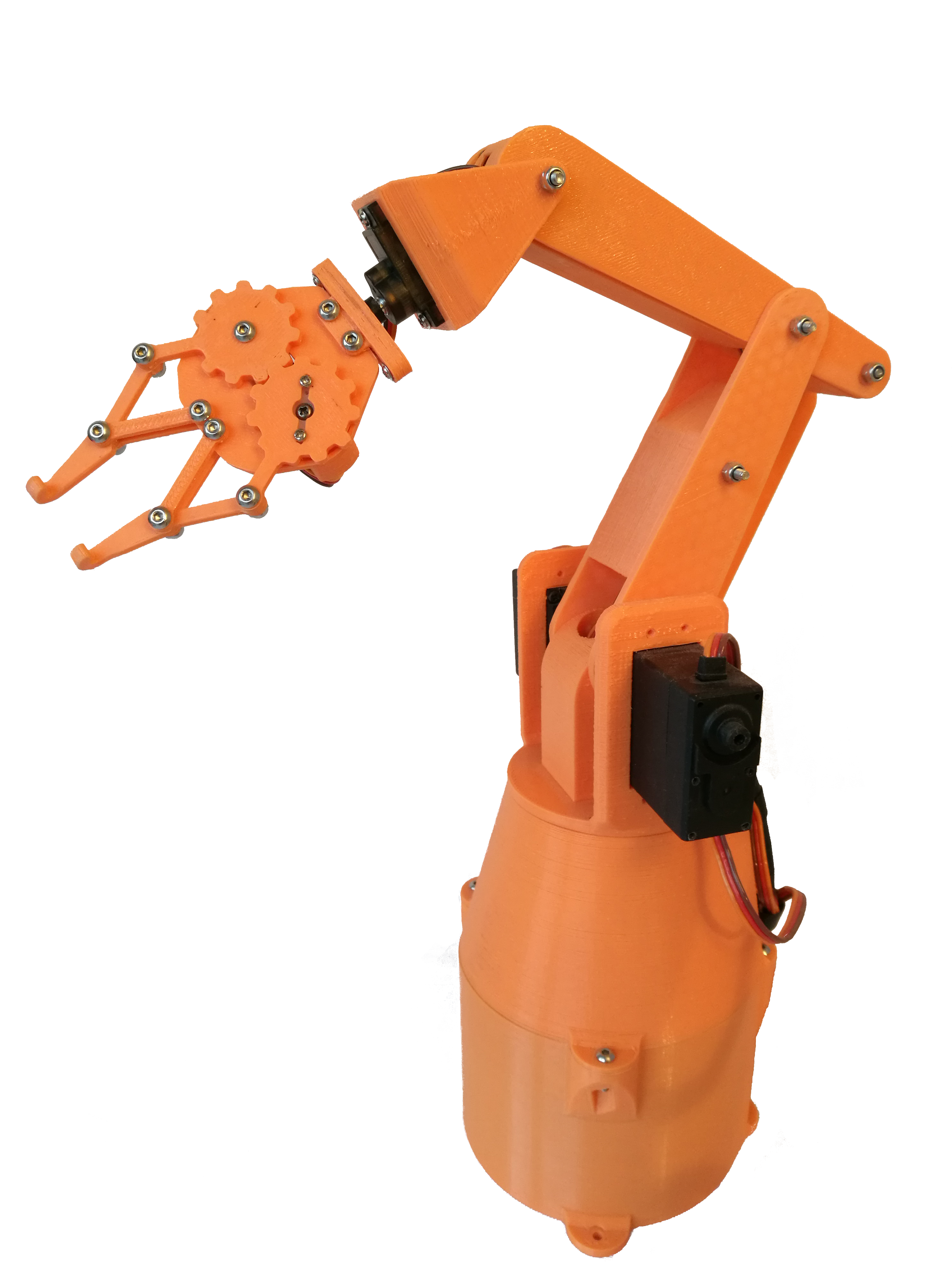 3D printed 5-axis Robot Arm (Servo Driven)
