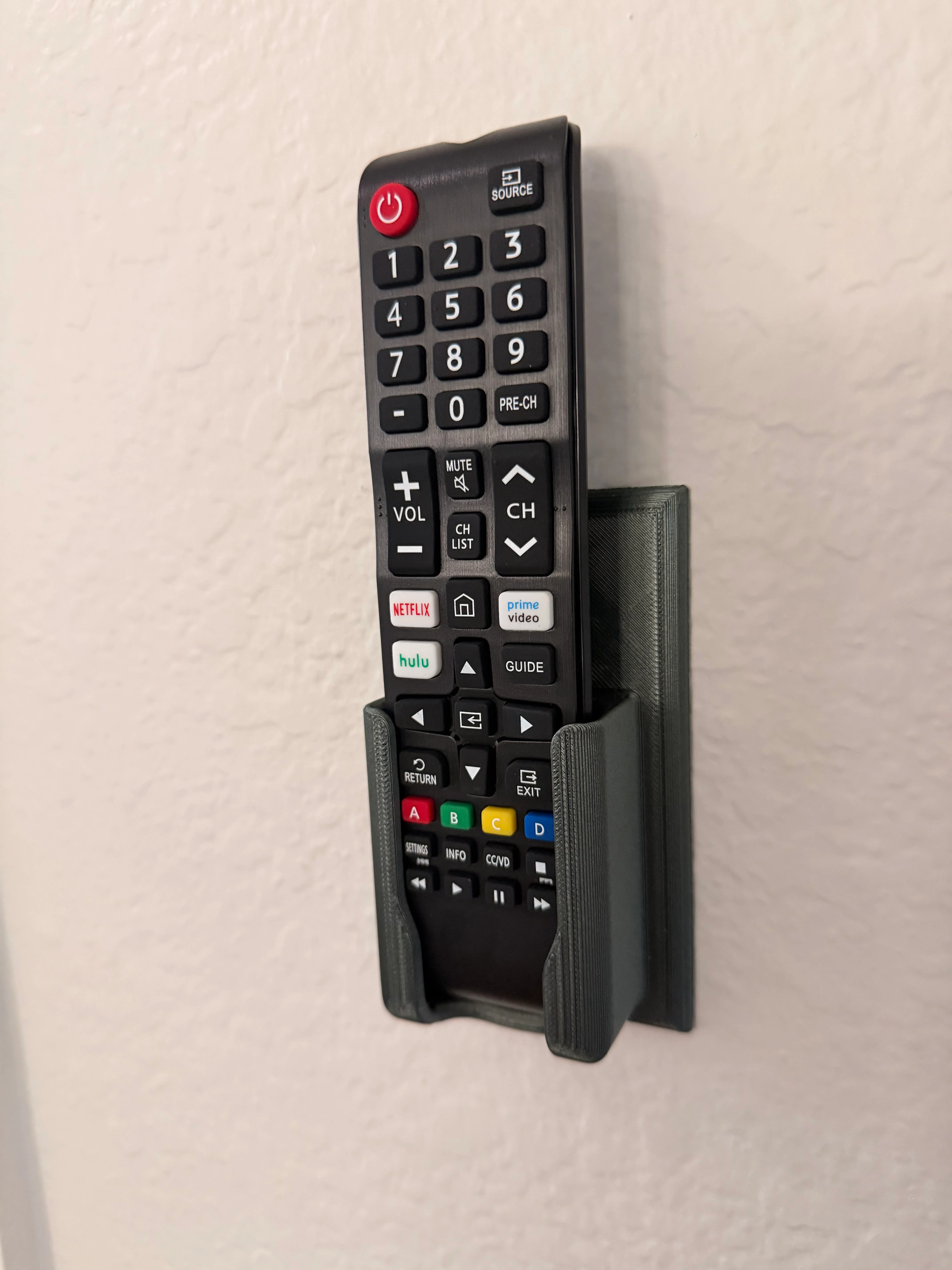 Samsung TV Remote Wall Plate Holder