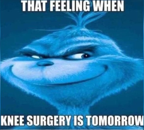 the grinch knee surgery meme lithopane