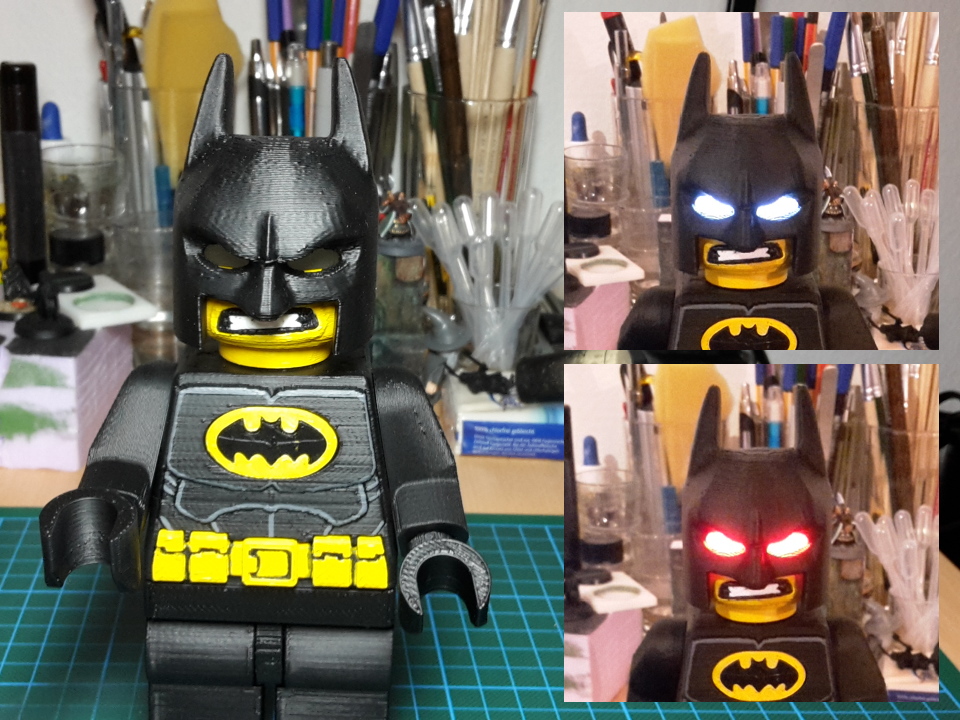 Minifig Protector of Gotham City with LED (optional)