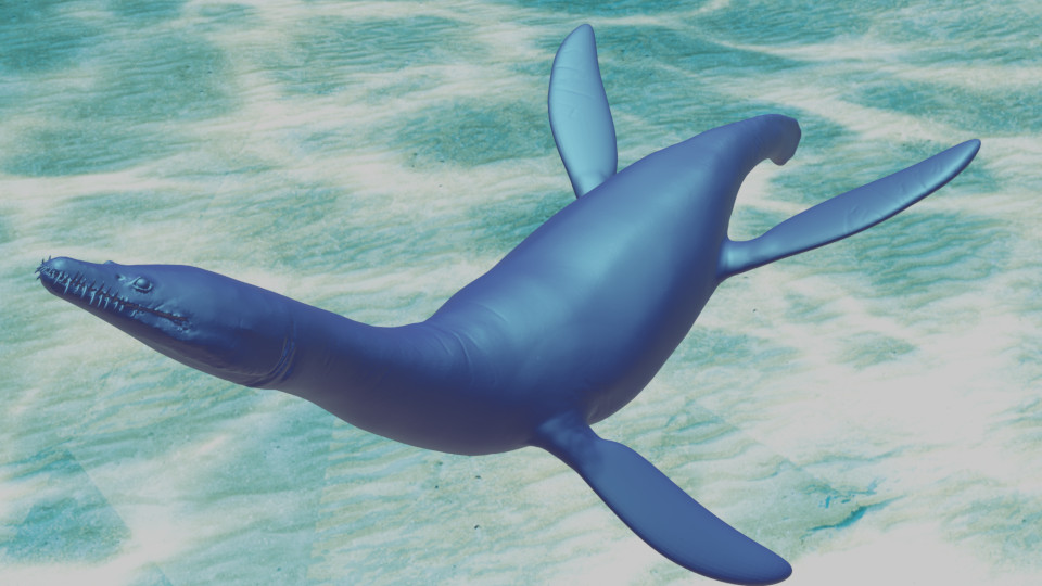 Rhomaleosaurus pliosaur statue