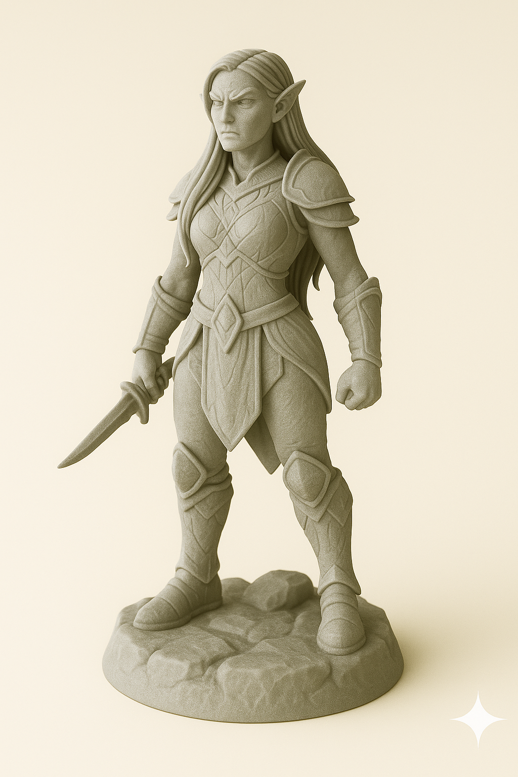 Orc Warrior – Paintable Miniature